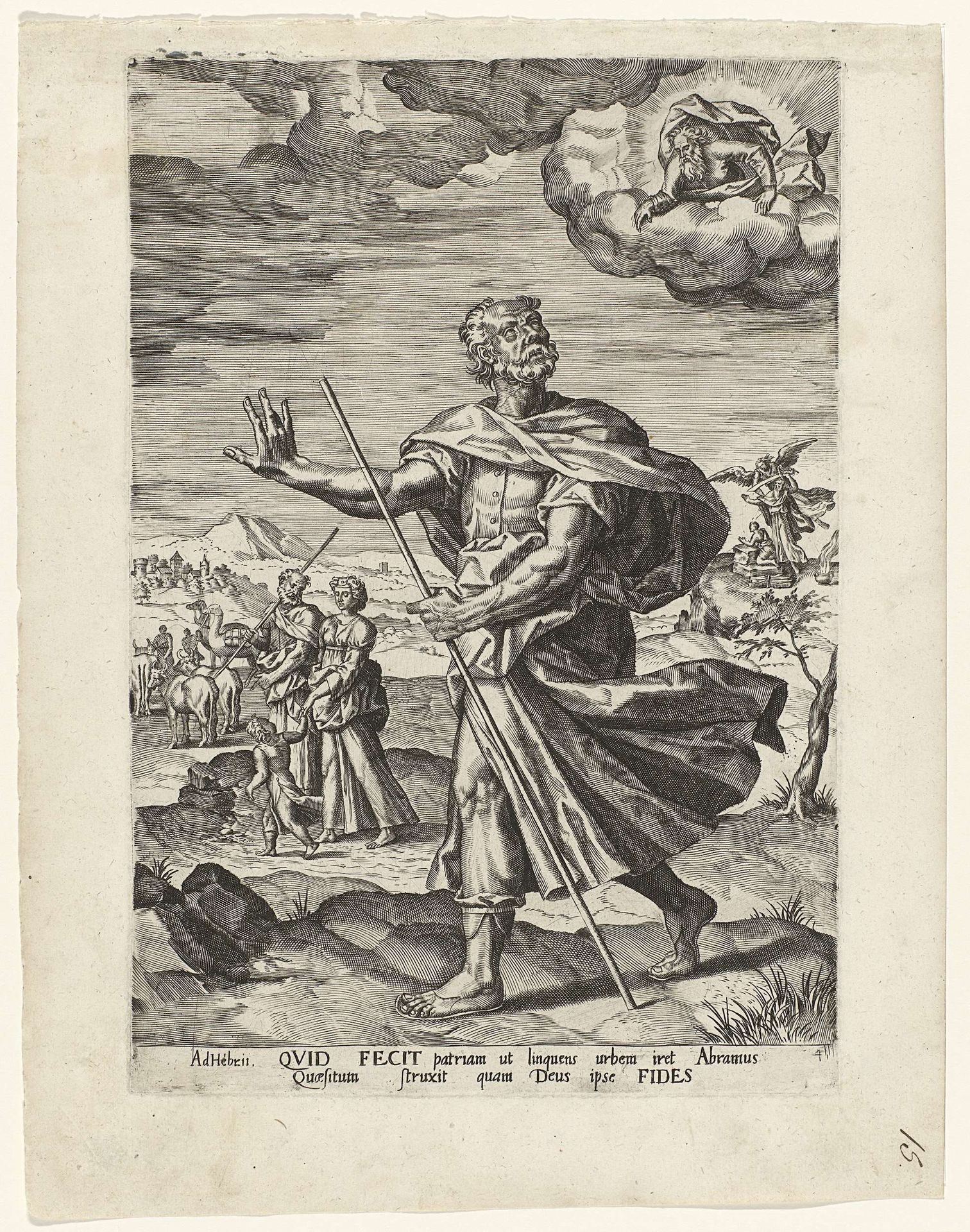 Roeping van Abraham by Pieter Jalhea Furnius