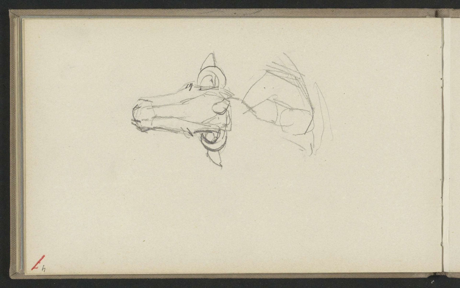 Kop van een koe by Jozef Israëls