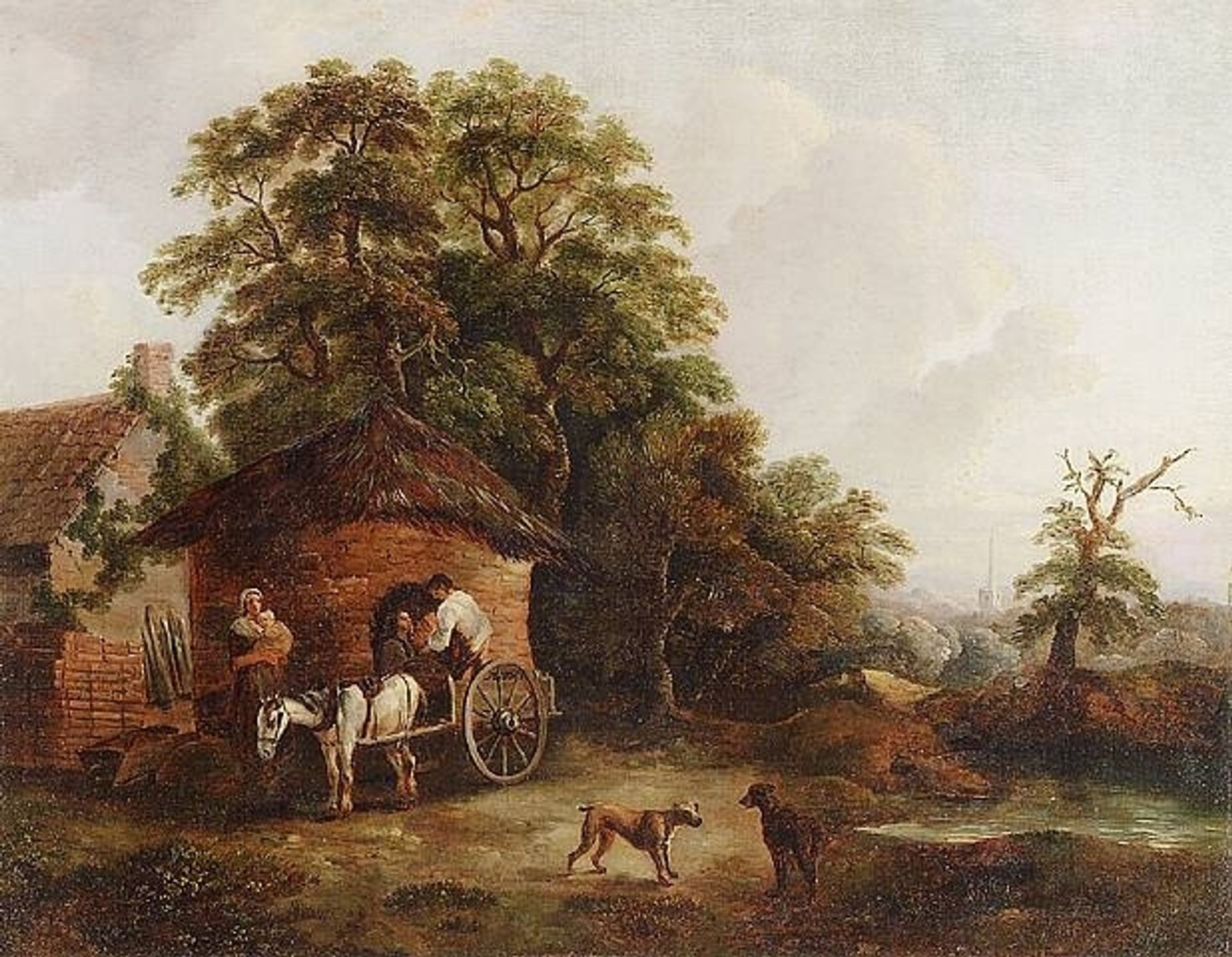 Cottage in Surrey by George Morland