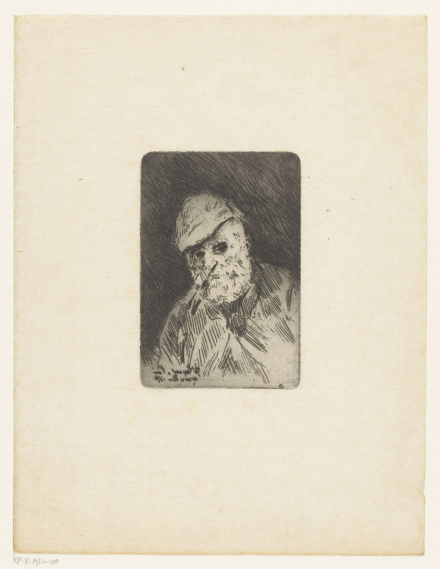 Portret van Jean Marcellin by Jean-Baptiste Carpeaux