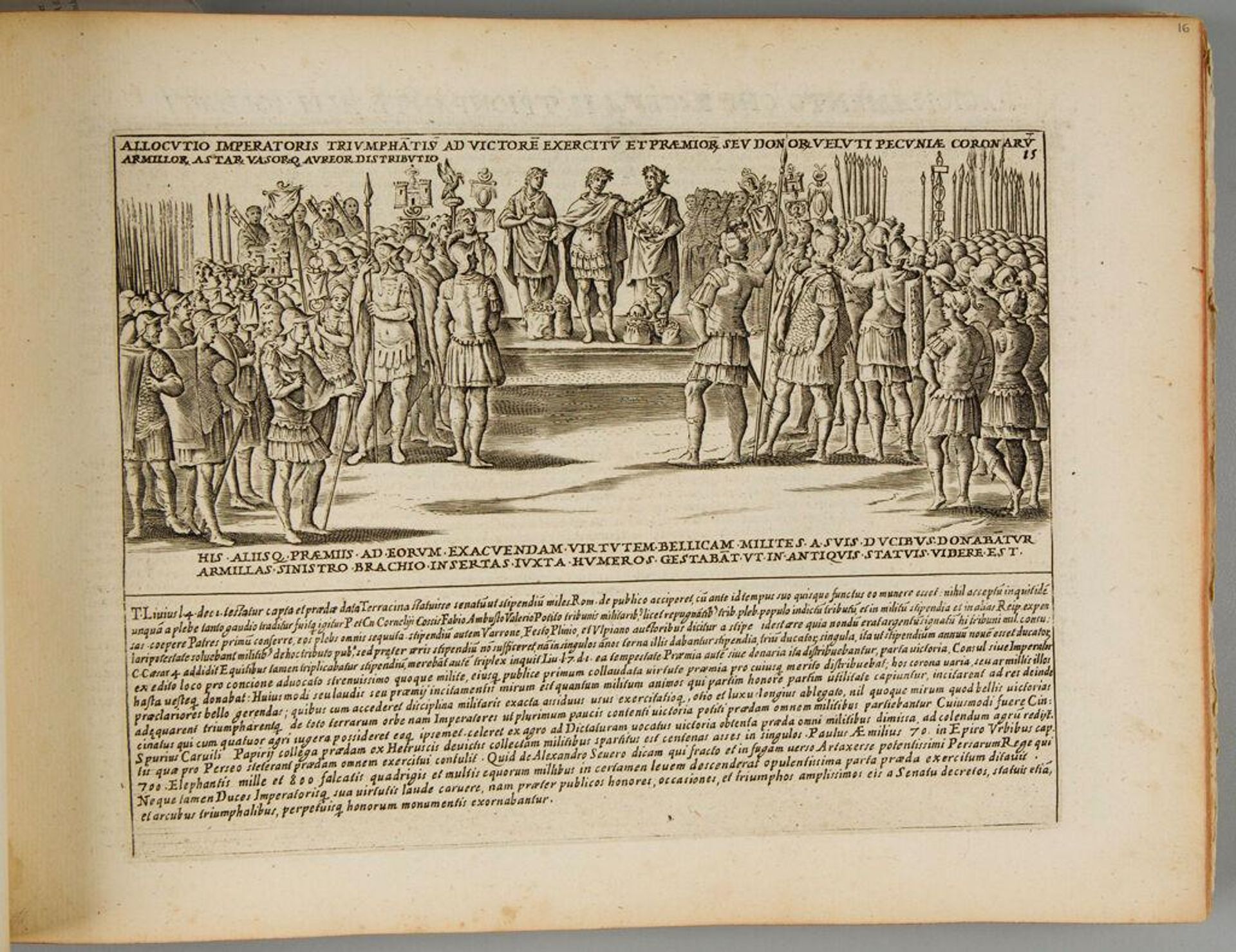 The speech of the triumphant emperor to the victorious army and the distribution of prizes ... by Giacomo Lauro