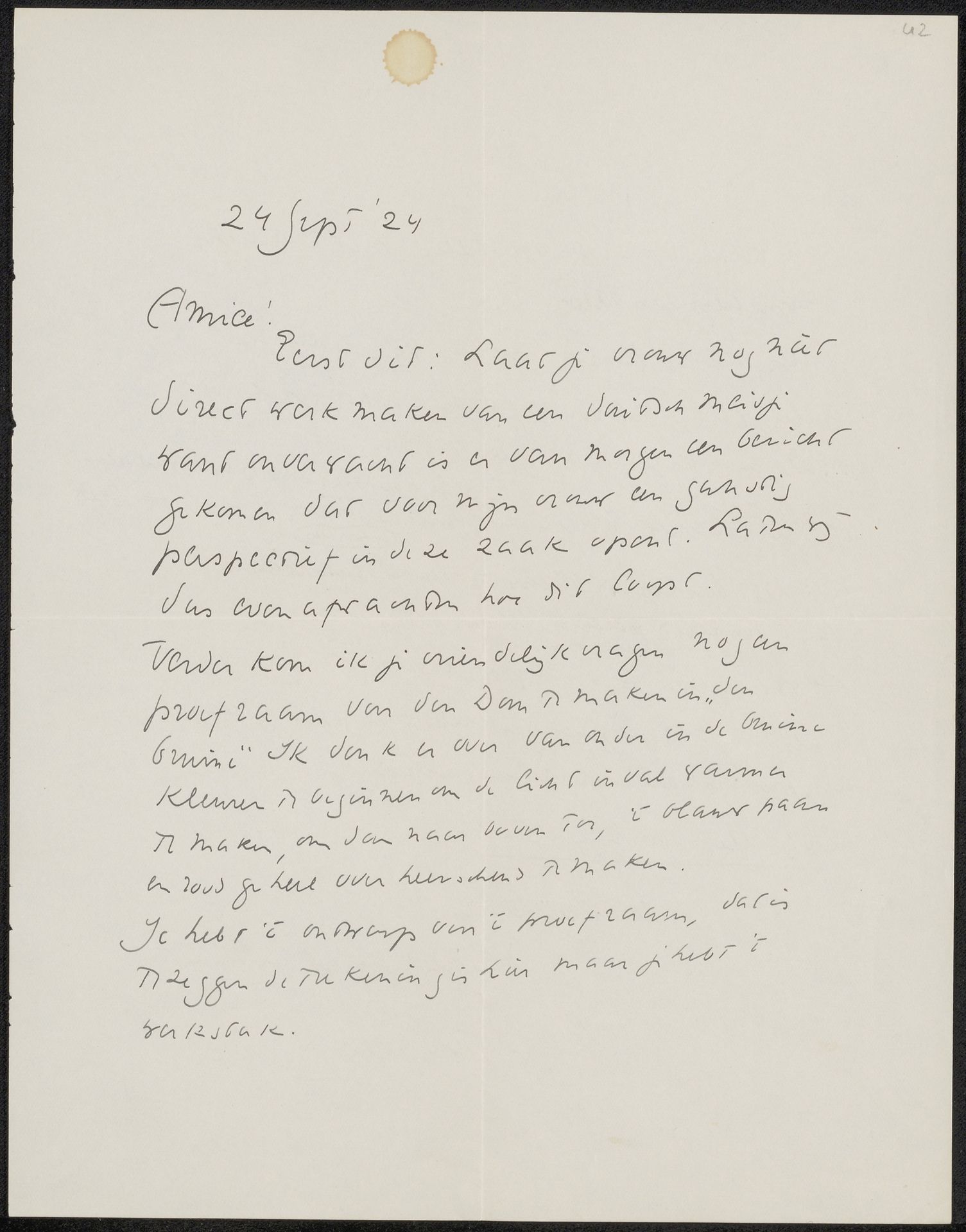 Brief aan Willem Bogtman by Richard Nicolaüs Roland Holst