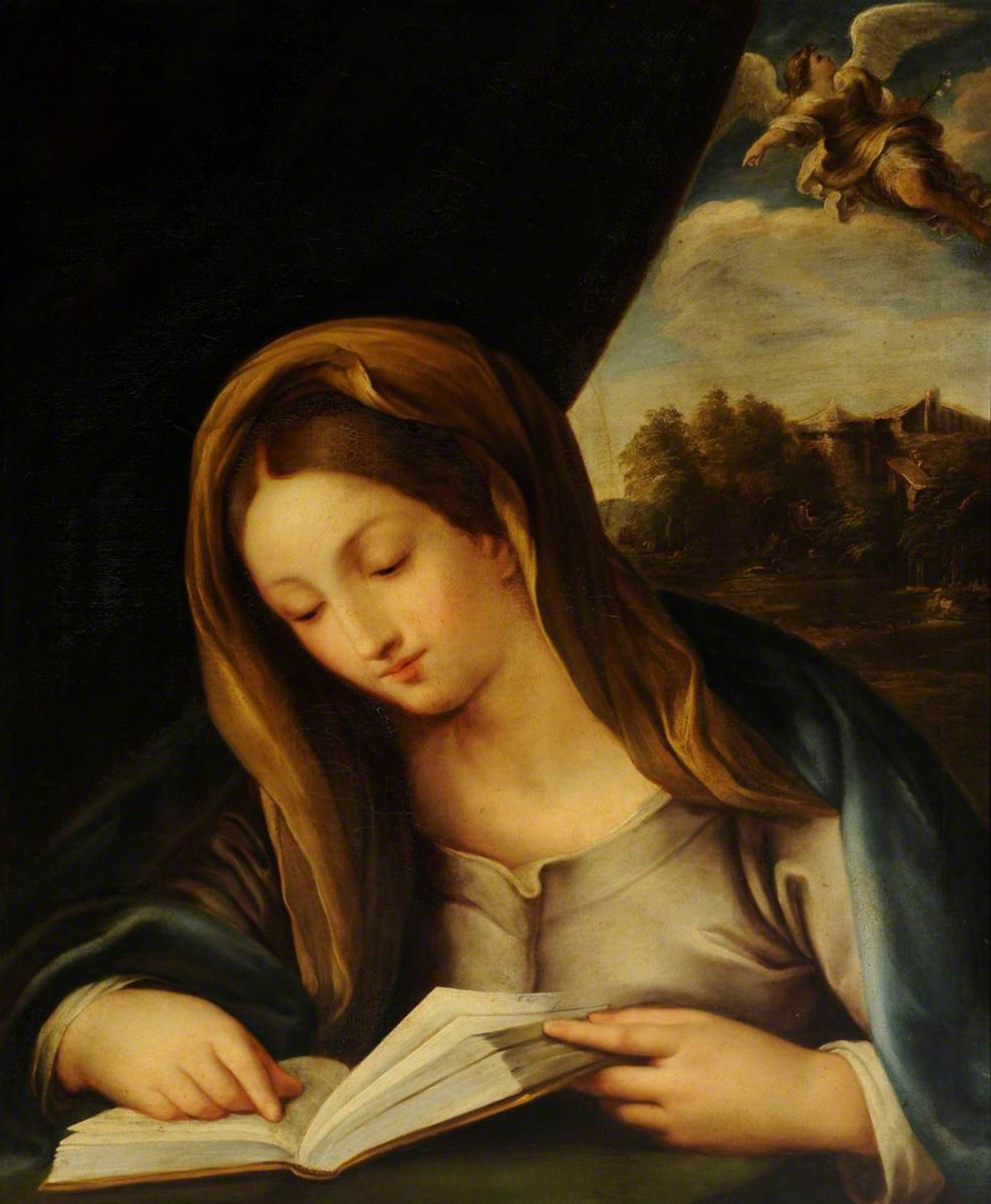 The Annunciation (after Carlo Maratta) by Giuseppe Mazzolini