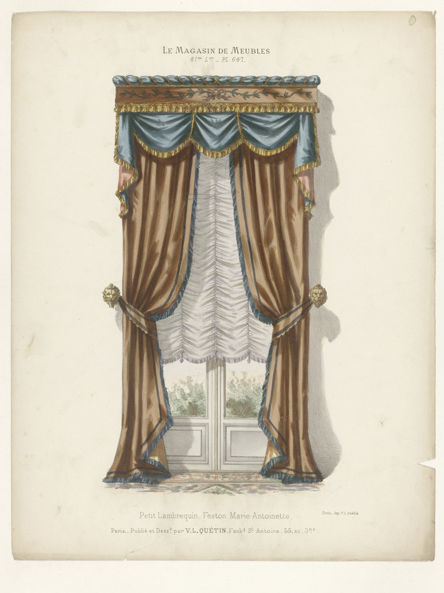 Venster met gordijnen by Anonymous