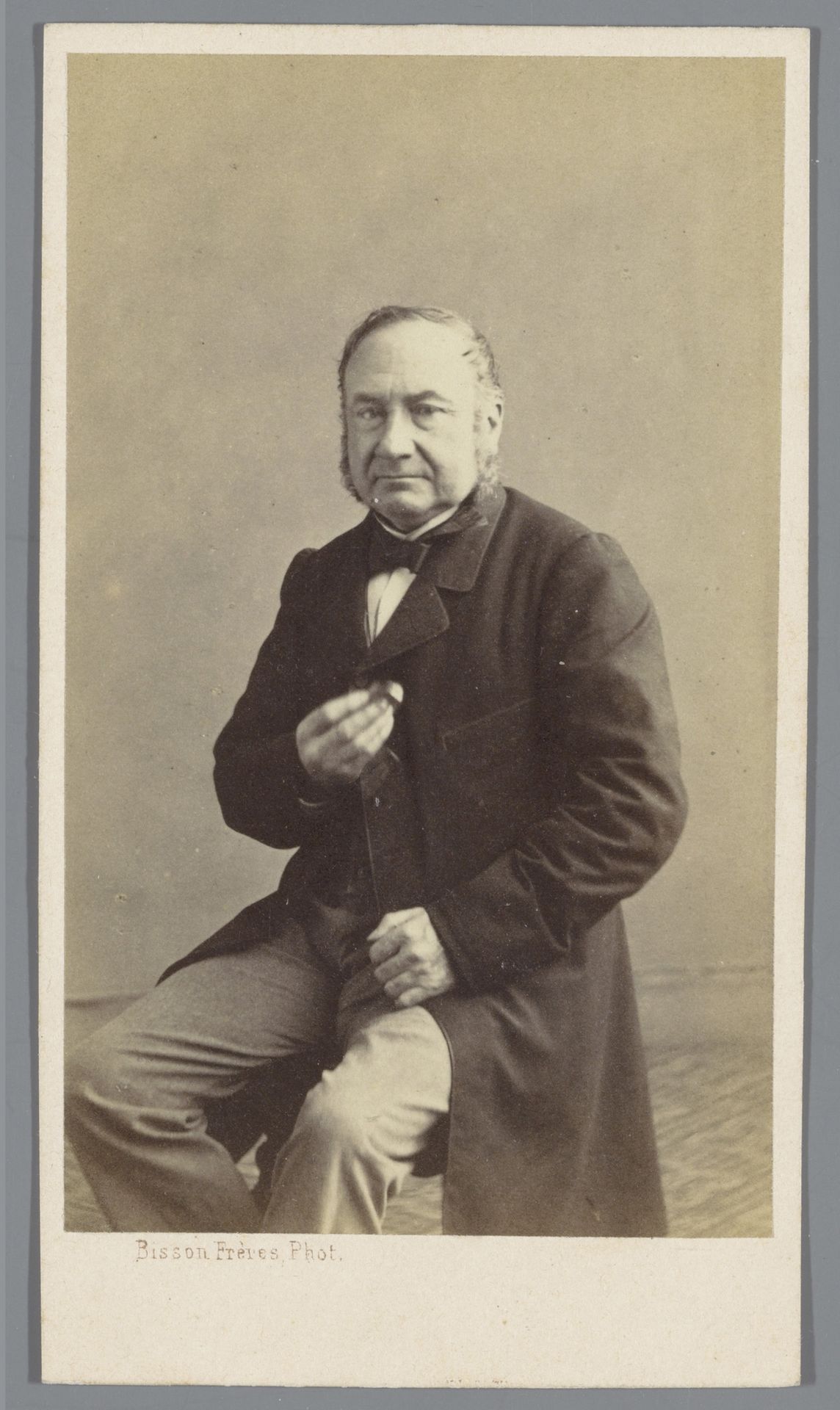 Portret van een onbekende man by Bisson Frères