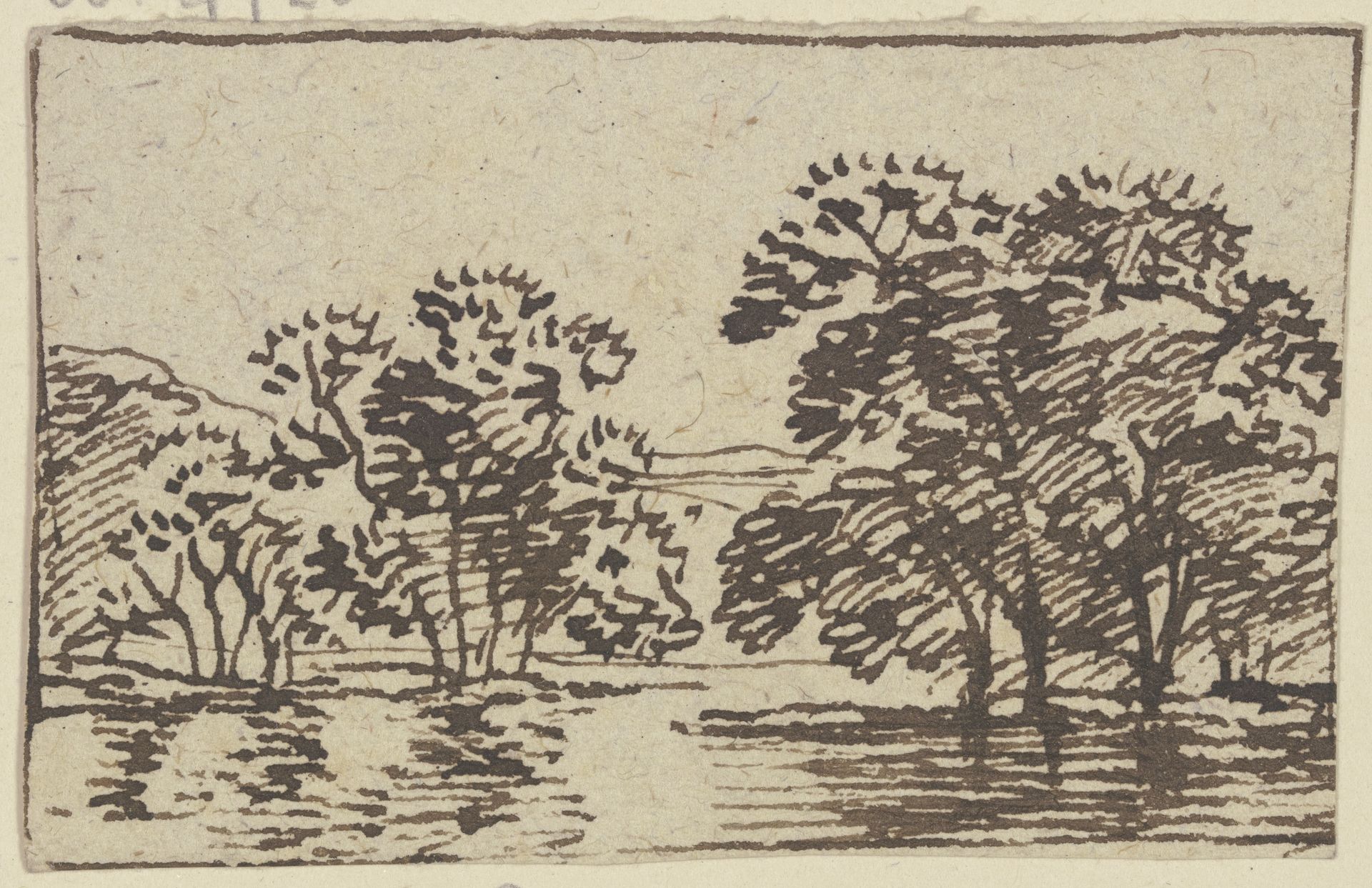Group of trees by Franz Kobell