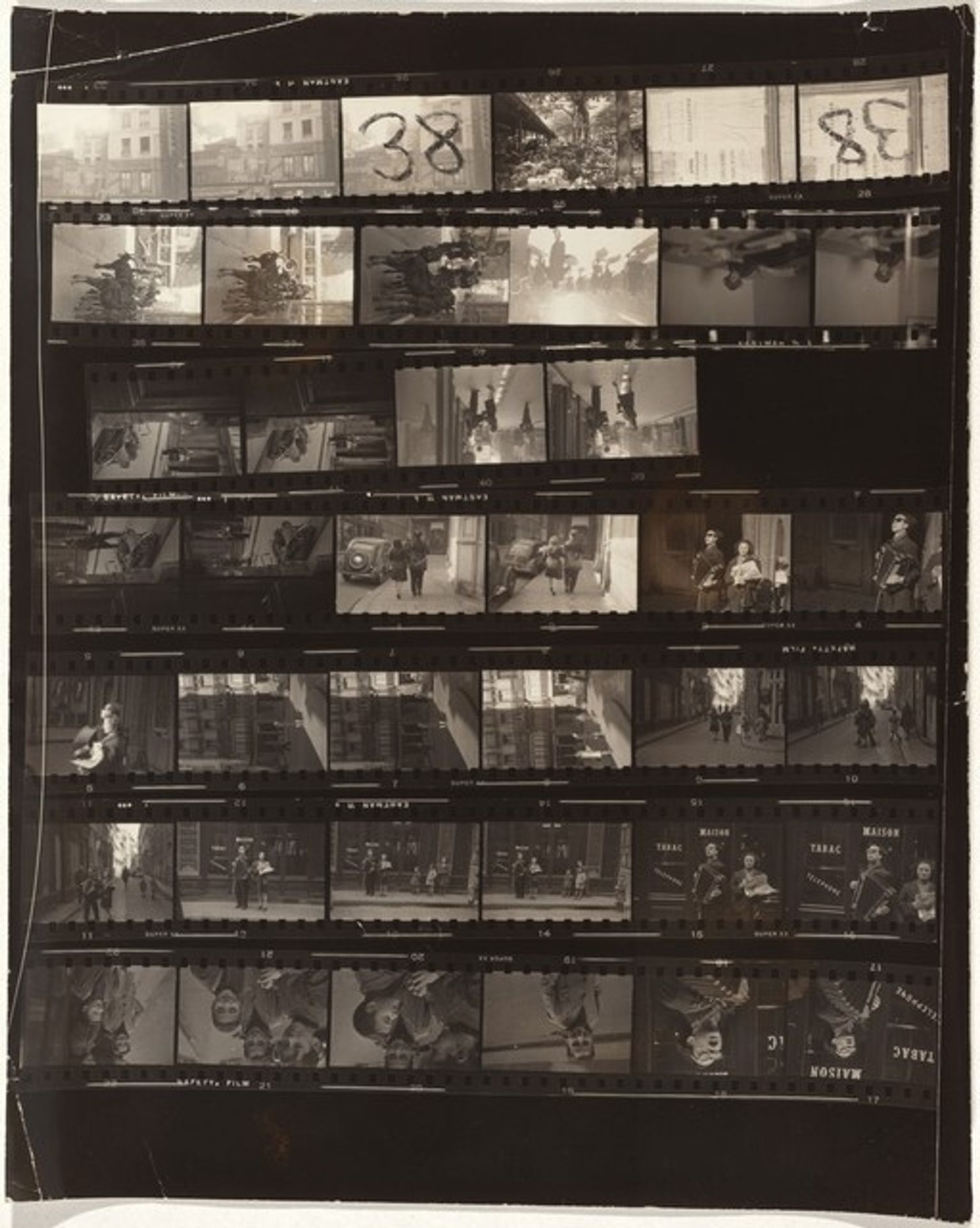 Rue de la Sablière - Paris 38A by Robert Frank