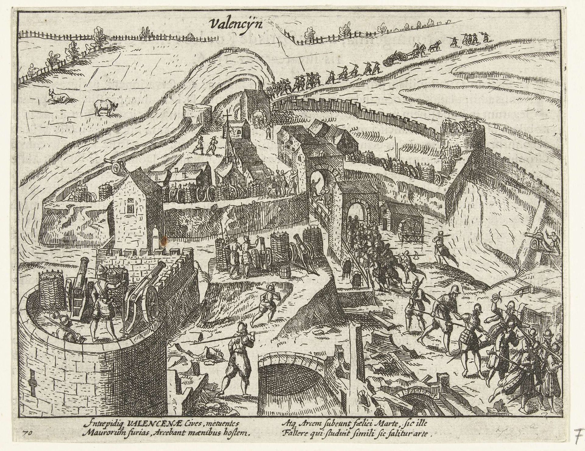 Bevrijding van Valenciennes, 1576 by Anonymous
