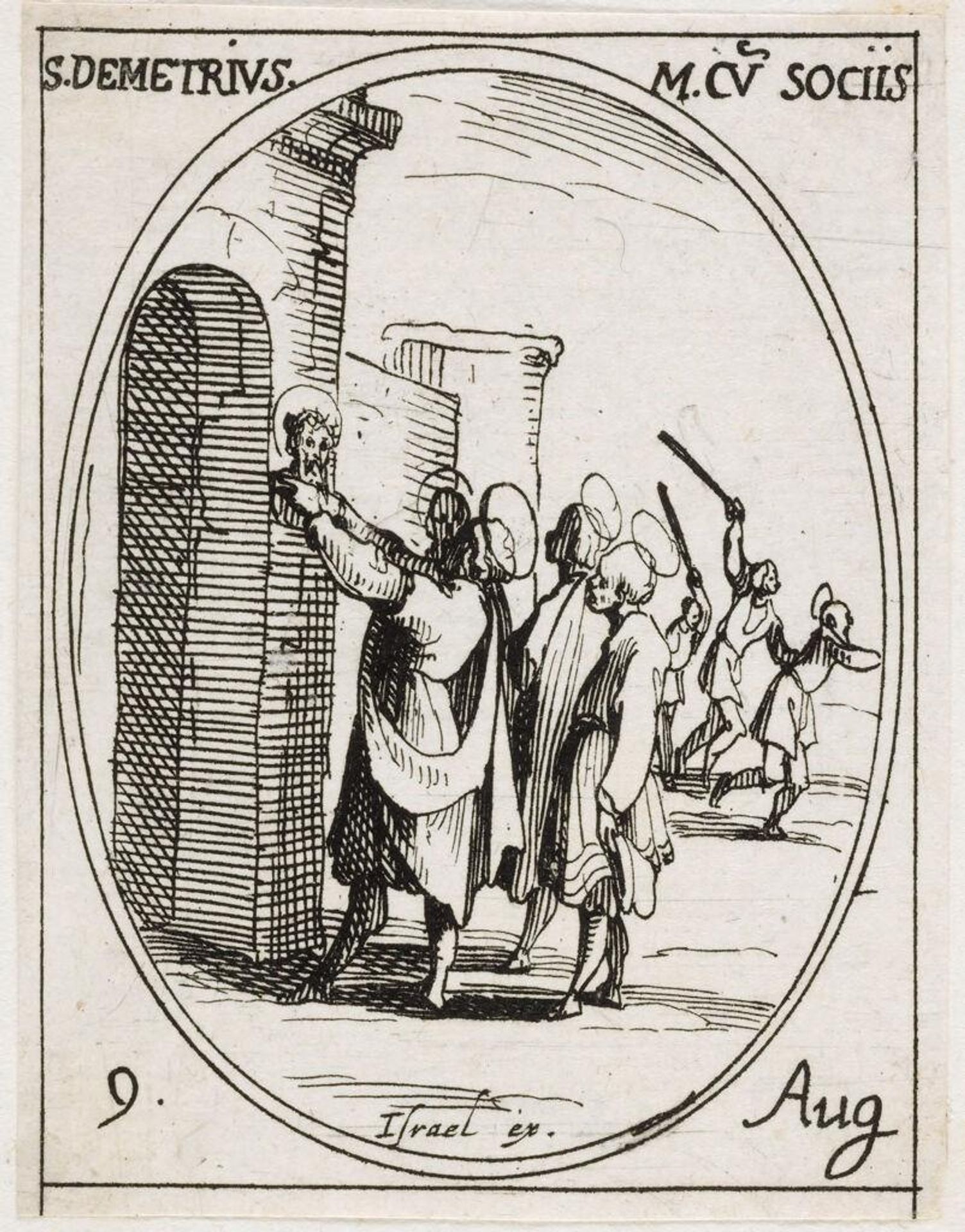 Saint Demetrios and His Companions by Jacques Callot