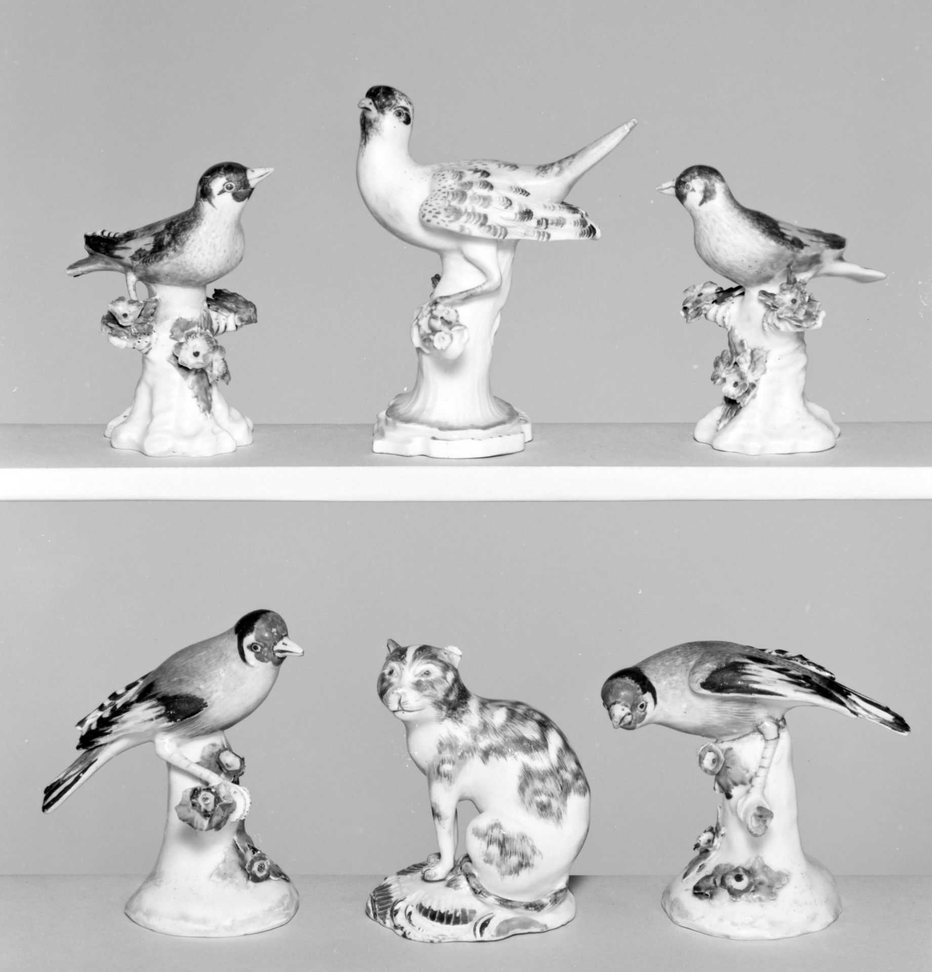 Pair of warblers by Derby Porcelain Manufactory
