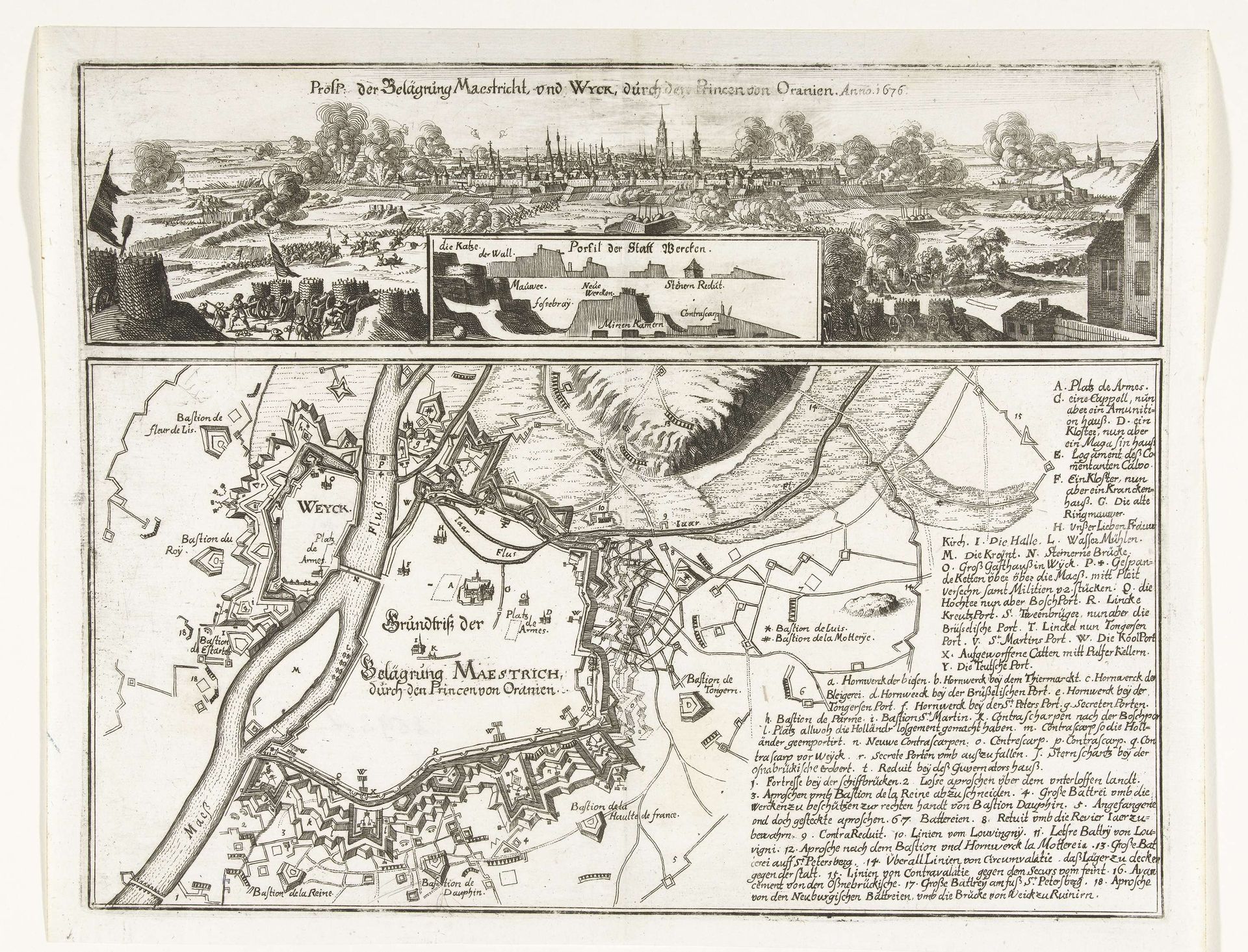 Beleg van Maastricht, 1676 by Anonymous