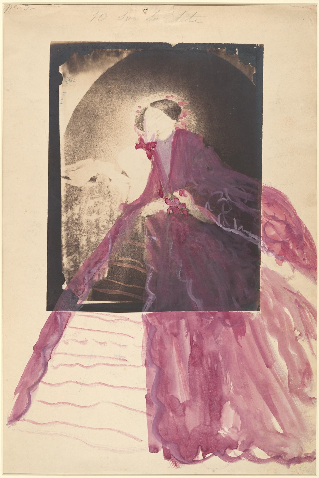 [La Comtesse at Table with Hand to Face] by Pierre-Louis Pierson