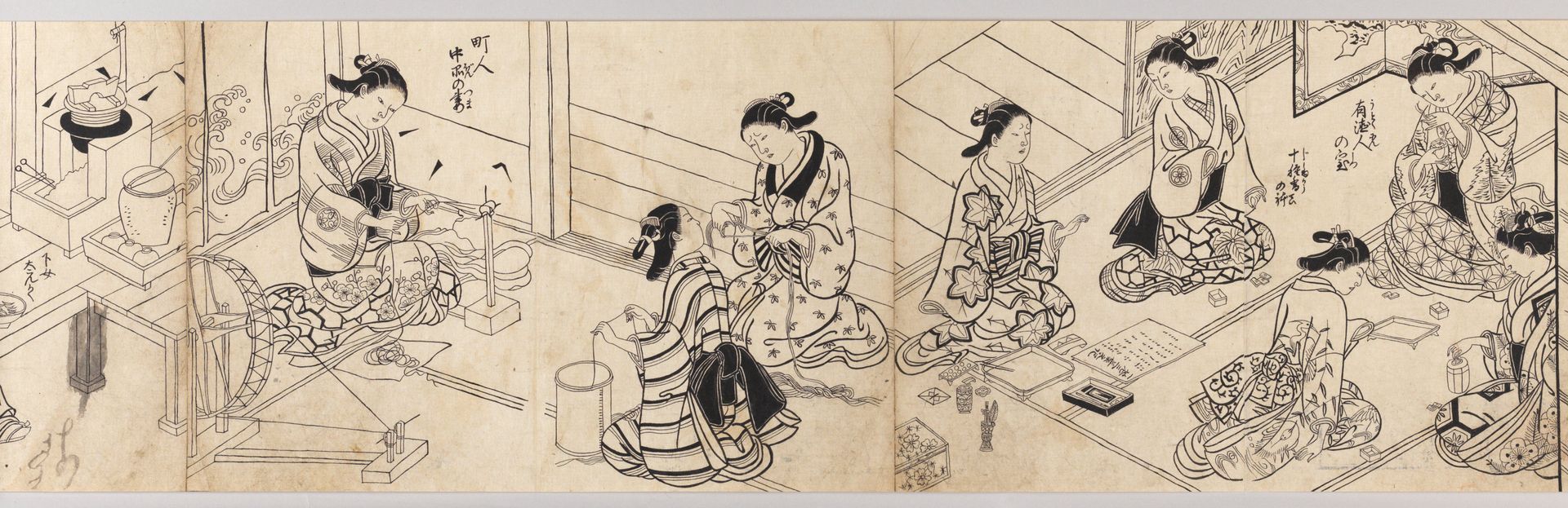 One Hundred Women Classified According to their Rank by Nishikawa Sukenobu 西川祐信