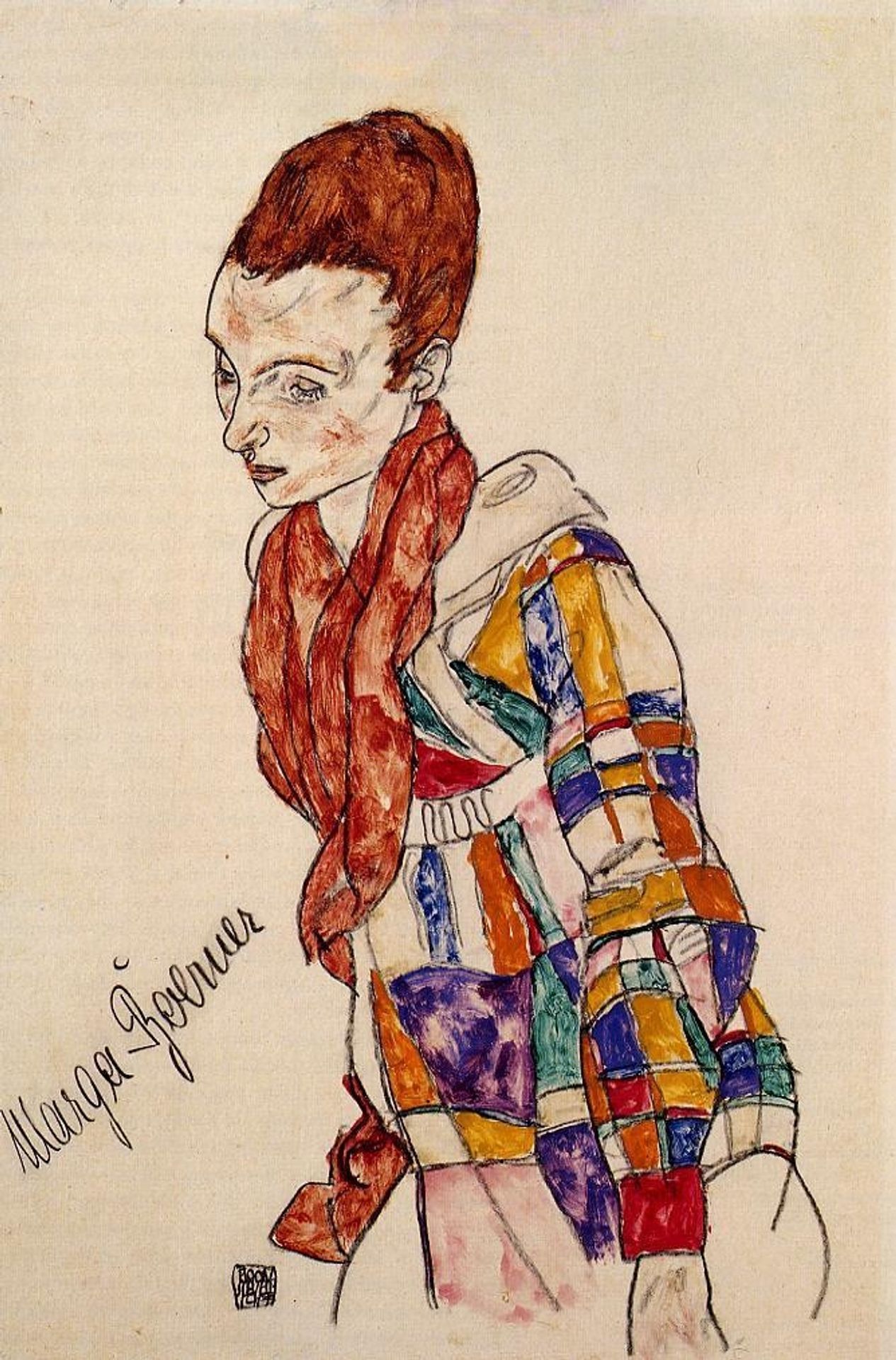 Portrait of Marga Boerner by Egon Schiele