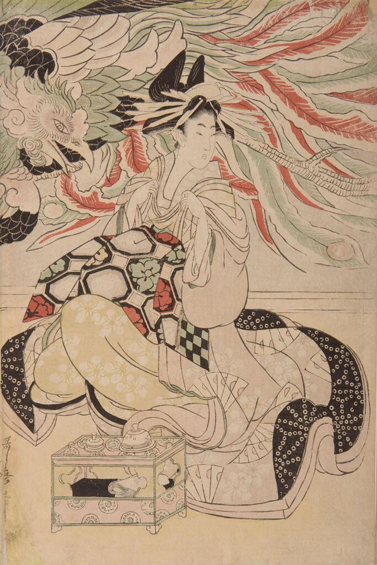 Three Courtesans by Kitagawa Utamaro II