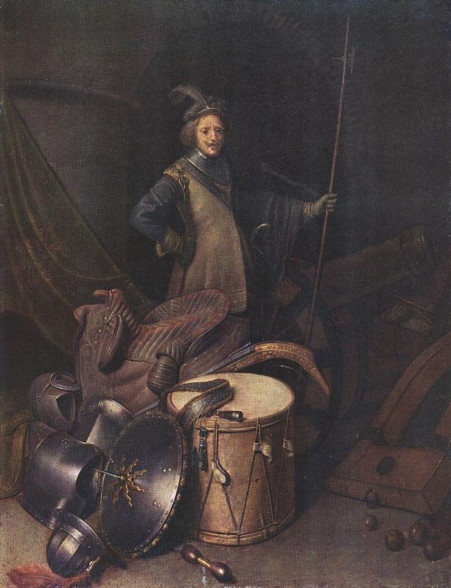 Officer of the Marksman Society in Leiden by Gerrit Dou