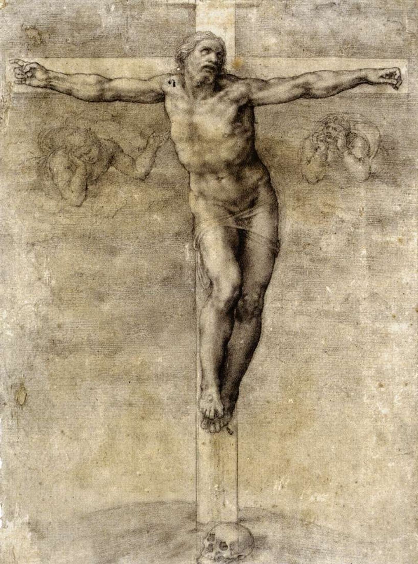 Study to Crucifixion by Michelangelo