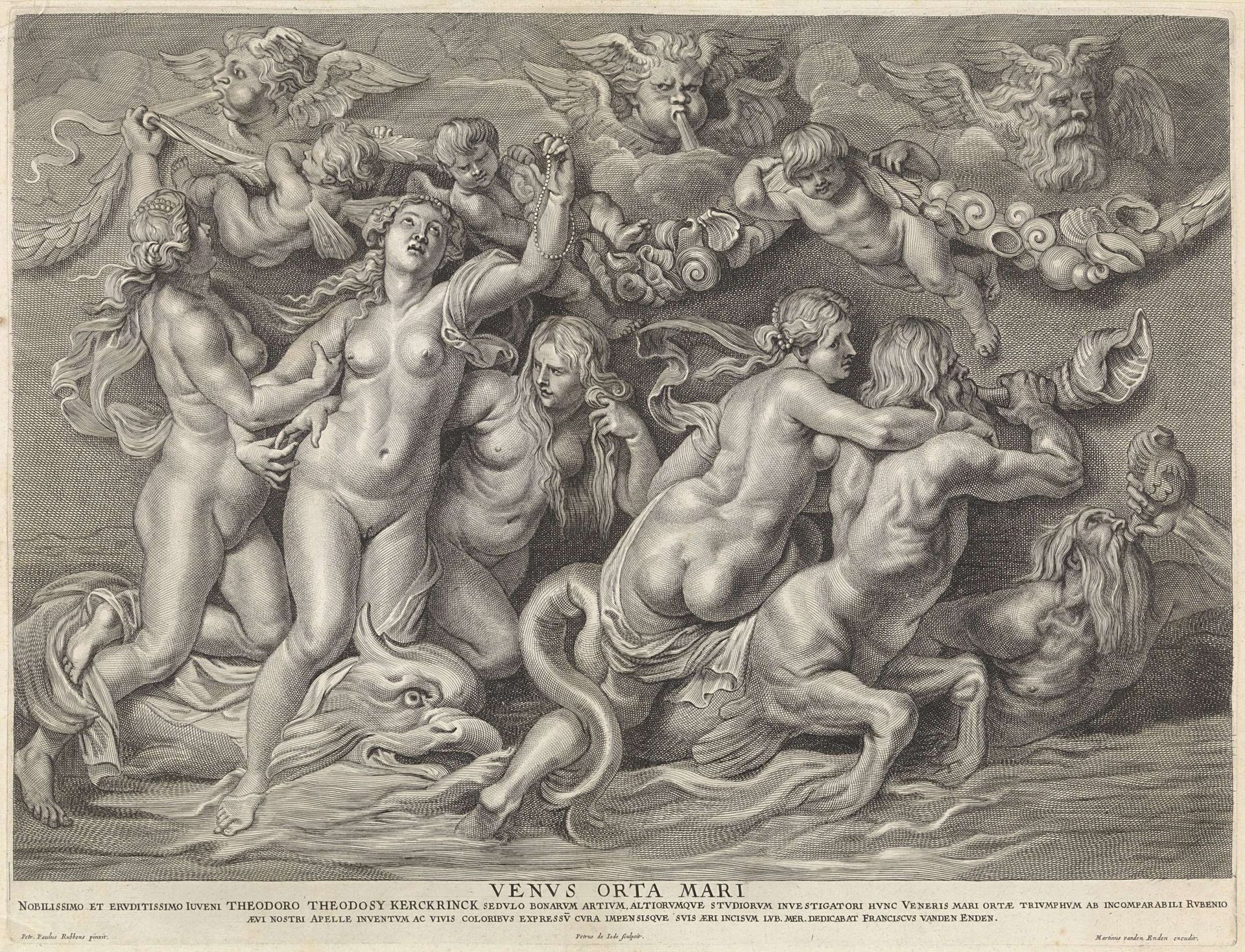 Venus op zee by Pieter de (II) Jode