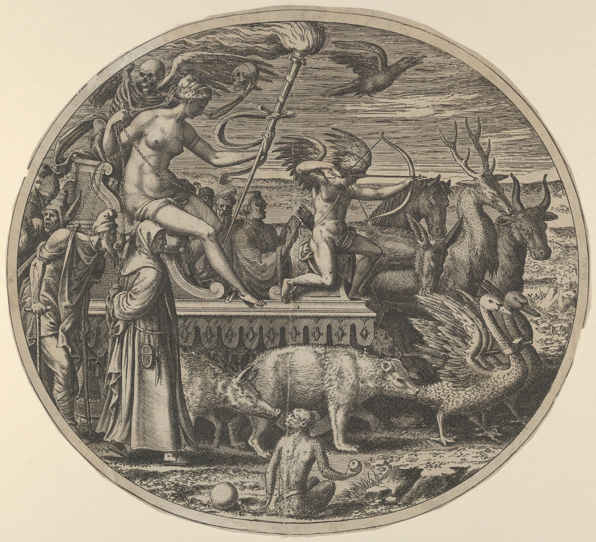 Lust, from the "Seven Deadly Sins" by Léon Davent