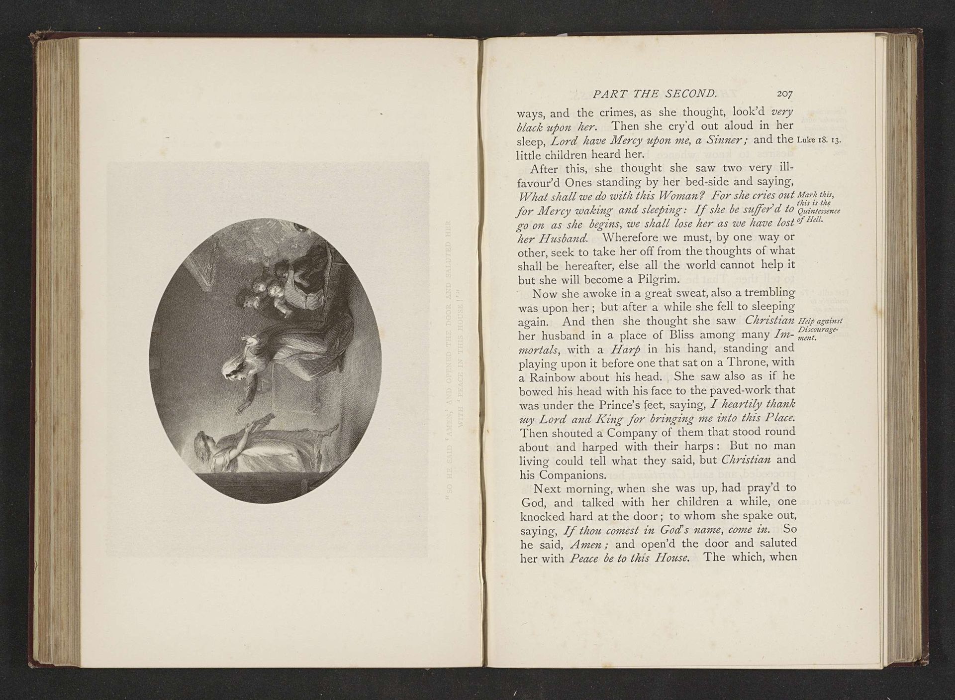 Fotoreproductie van een illustratie door Thomas Stothard voor Eens Christens reize naar de Eeuwigheid door John Bunyan by Anonymous