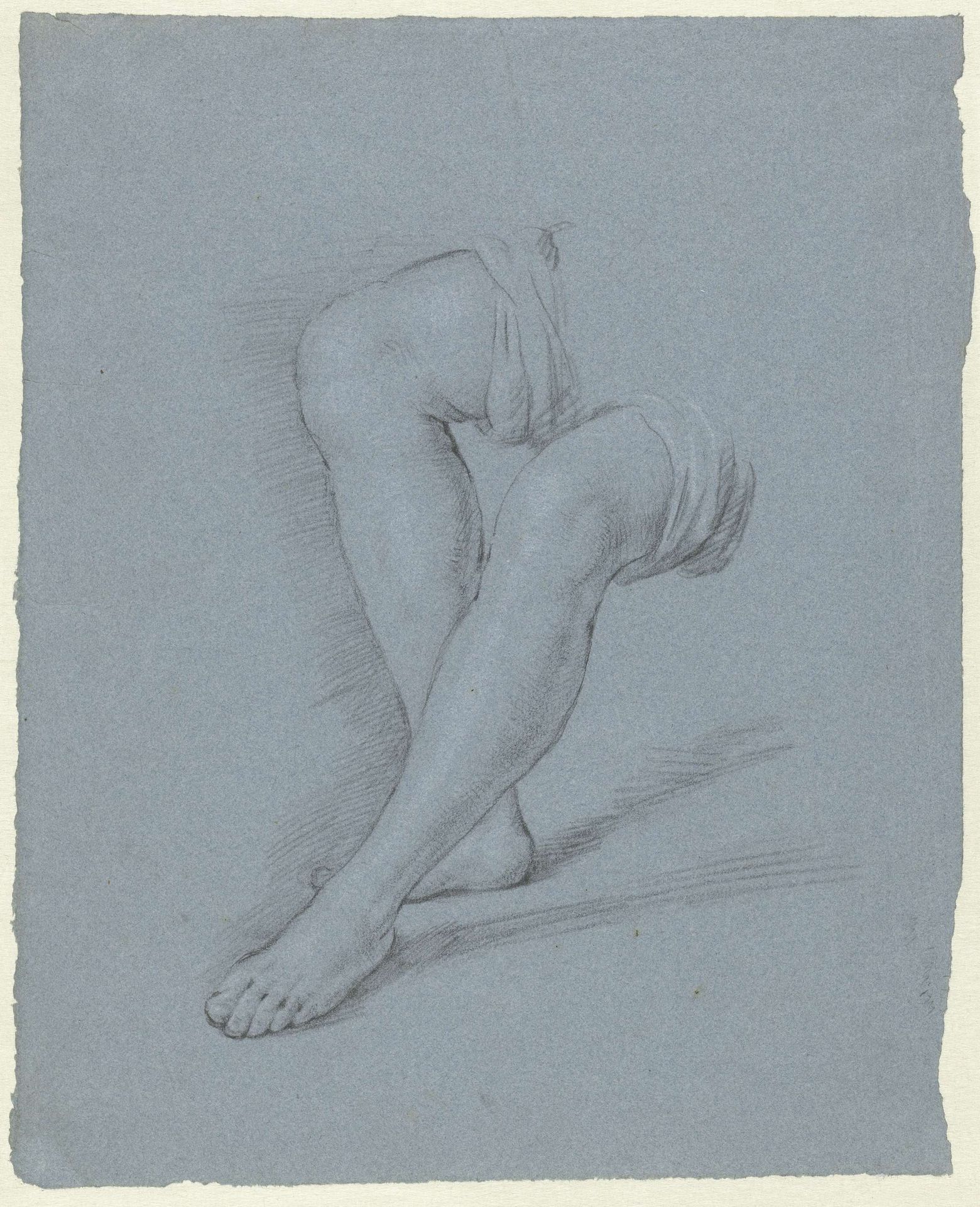 Studie van twee benen by Caspar Netscher