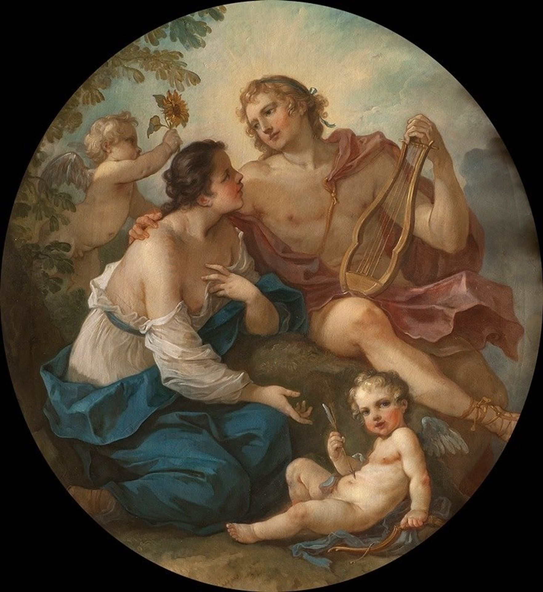 Apollo and Clythia by Charles-Joseph Natoire