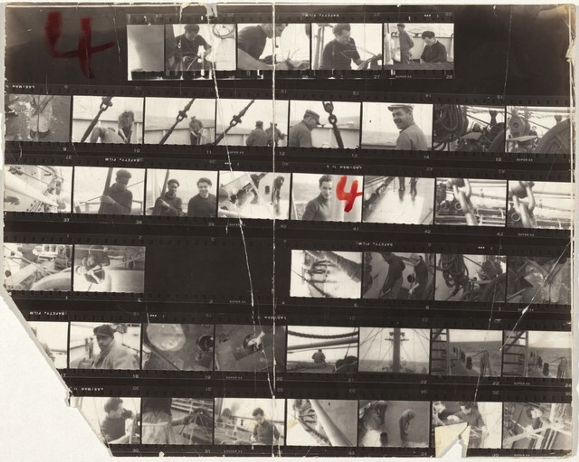 On ship--New York to Paris 4 by Robert Frank