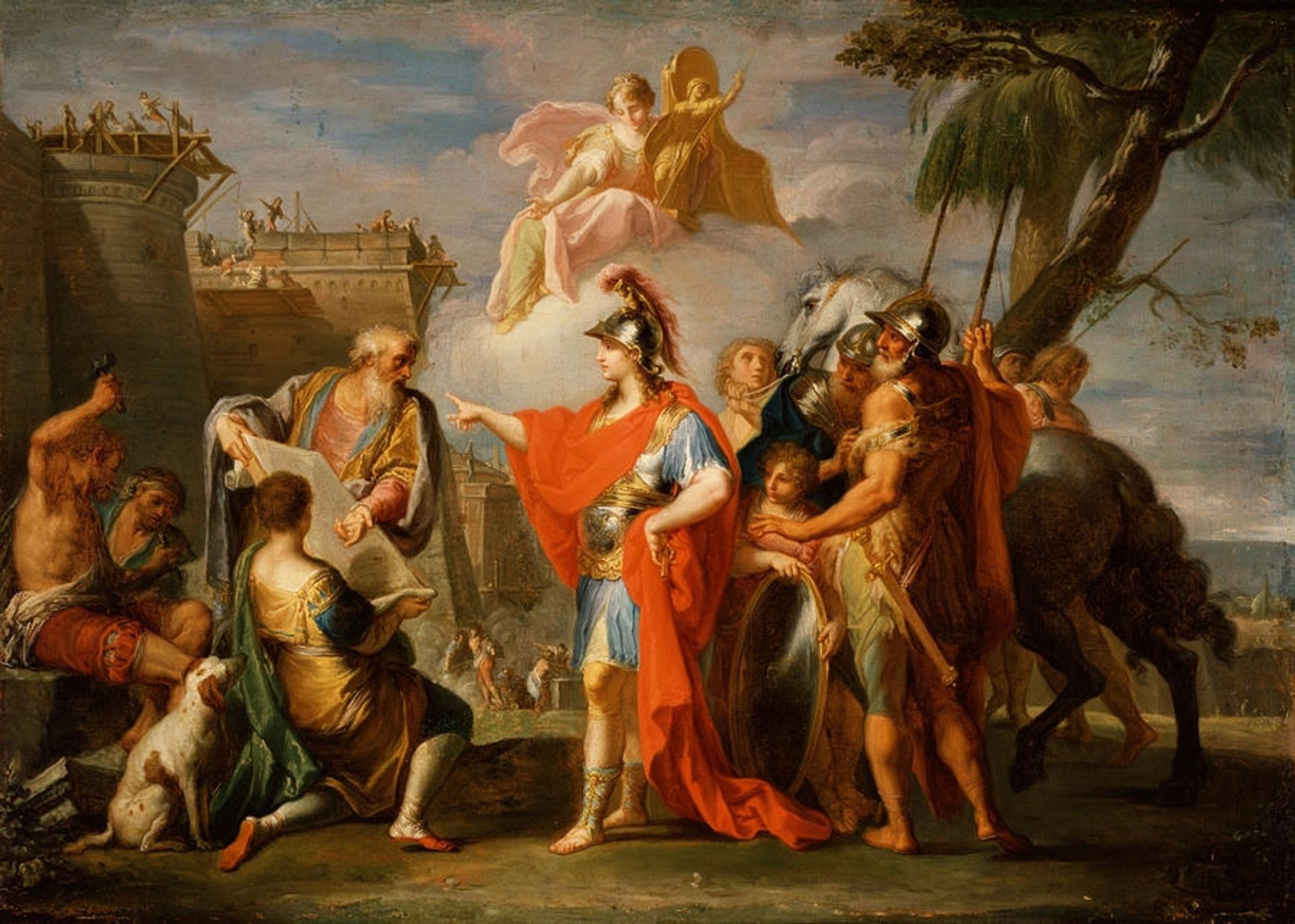 Alexander the Great founding Alexandria by Placido Costanzi