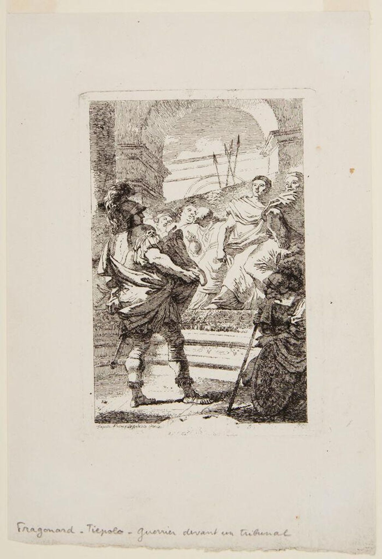 Warrior Before a Tribunal by Jean-Honoré Fragonard