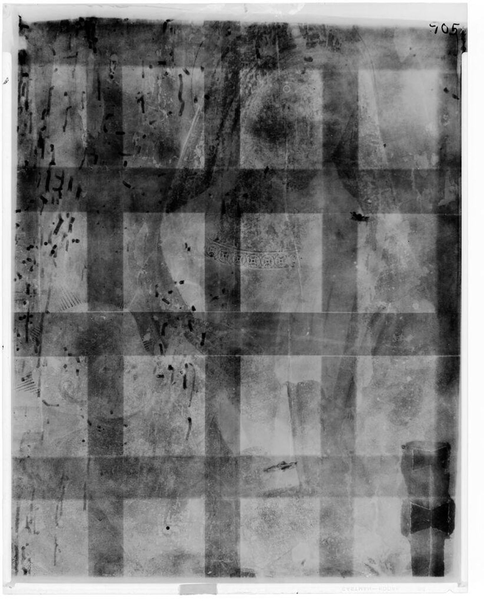 X-radiograph(s) of "Madonna and Child" by Artist of original: Girolamo da Santacroce