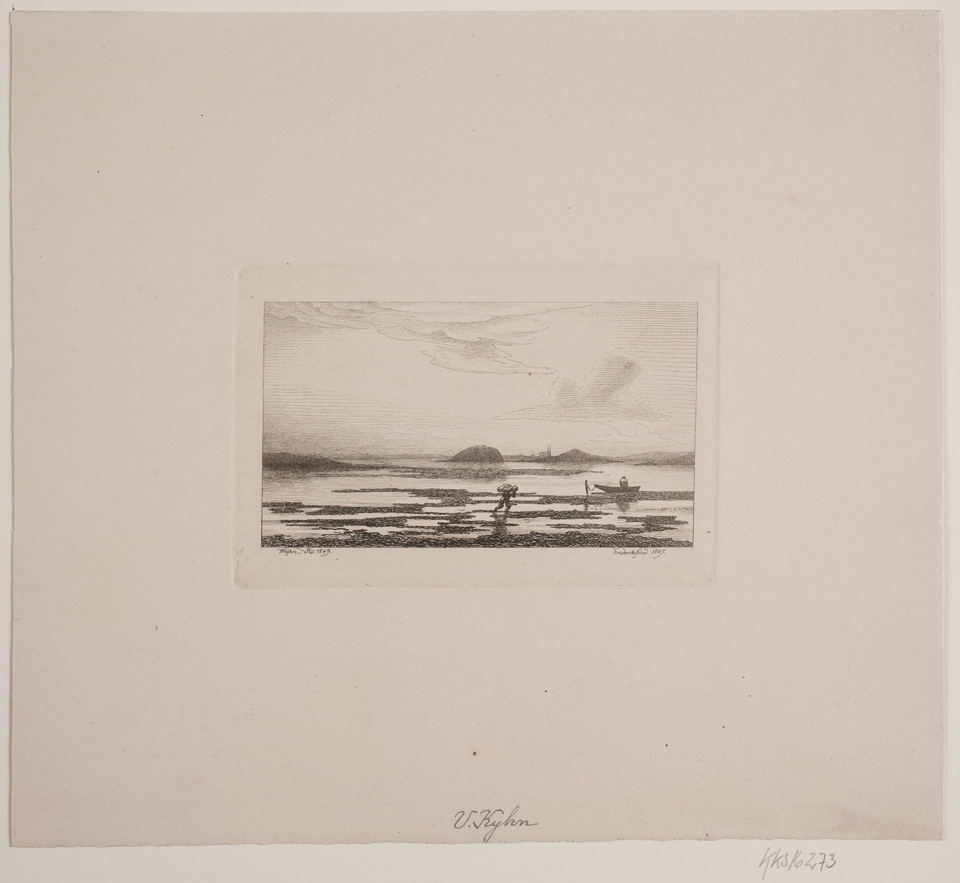 Strandparti ved Frederikssund by Vilhelm Kyhn