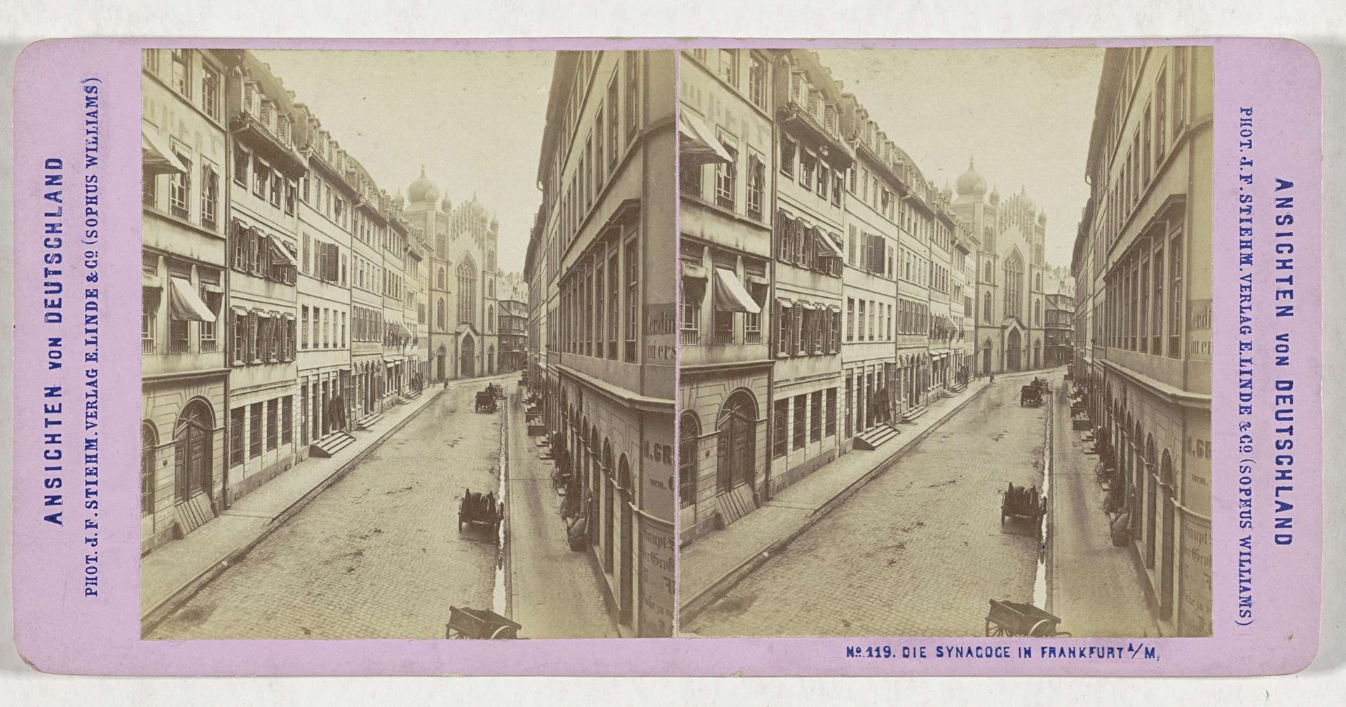 Synagoge in de Börnestrasse, Frankfurt am Main by Johann Friedrich Stiehm