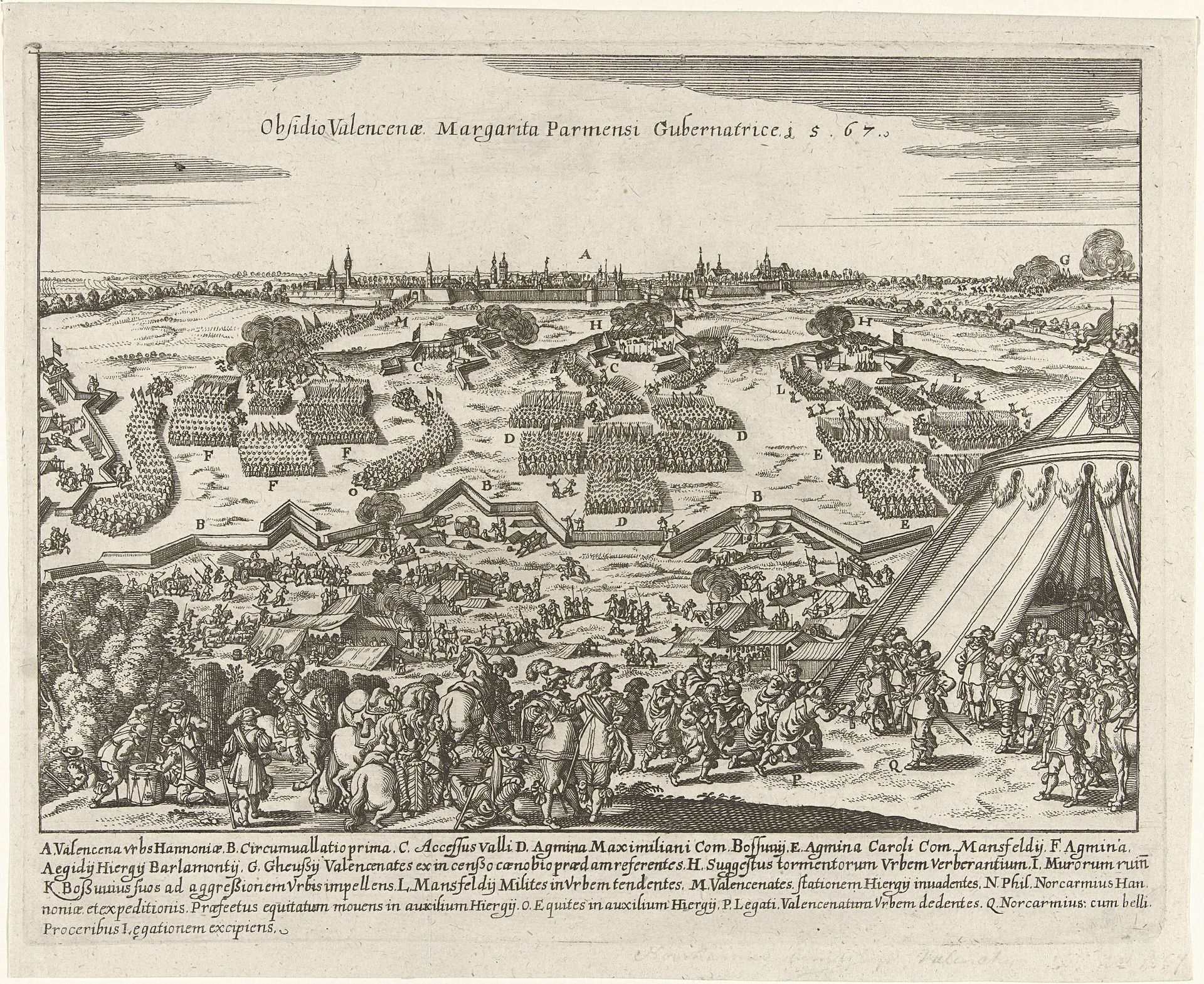 Beleg van Valenciennes, 1567 by Anonymous