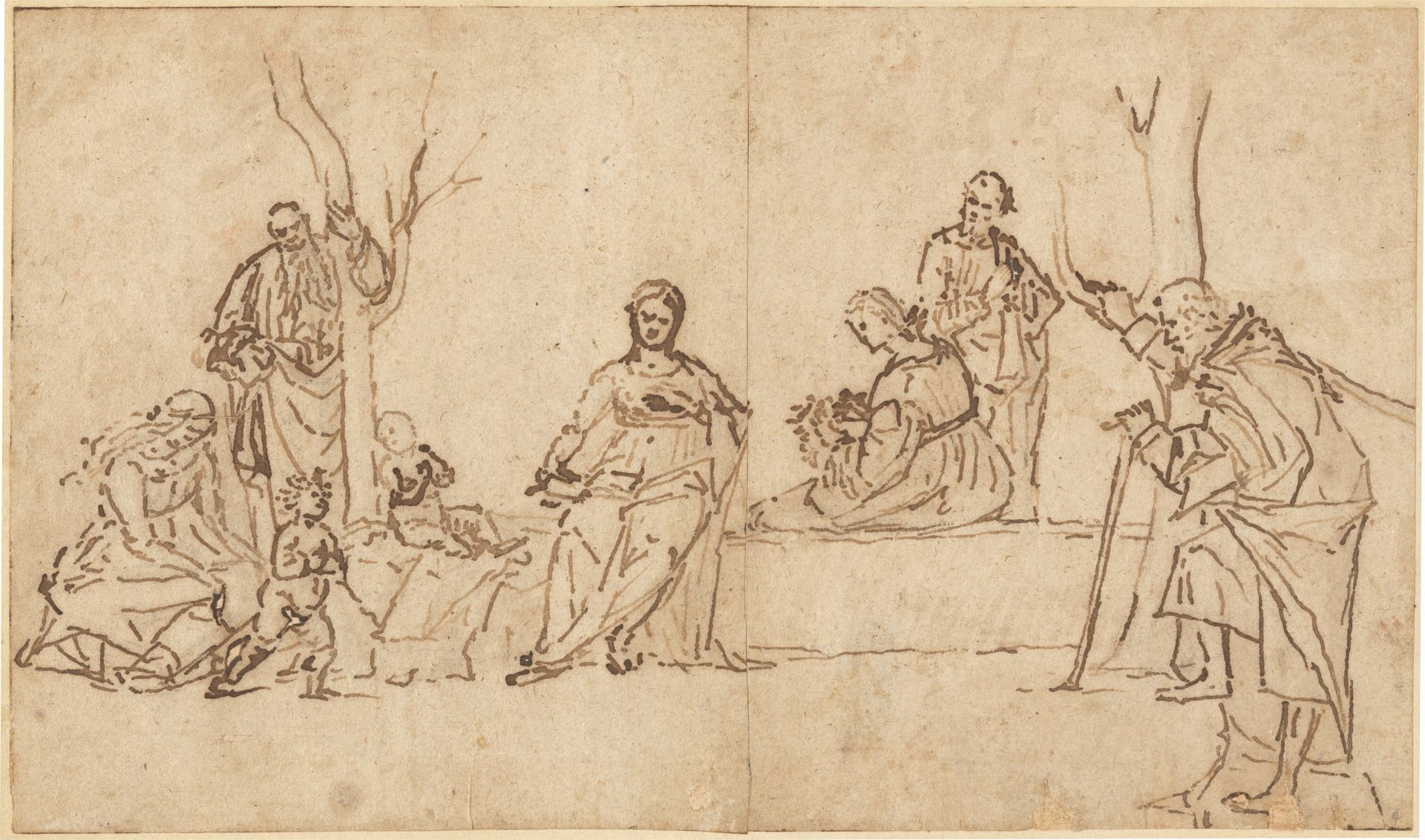 The Madonna and Child with Saints in a Landscape (Sacra Conversazione) by Vittore Carpaccio