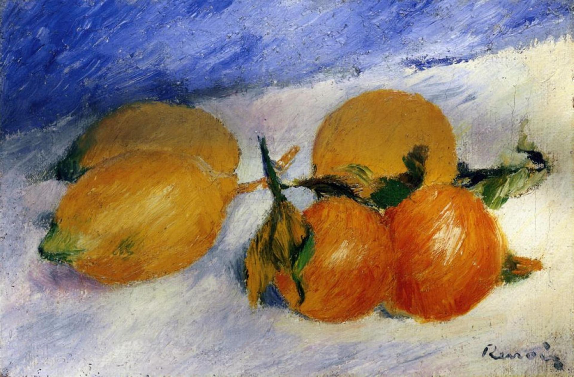 Still Life with Lemons and Oranges by Pierre-Auguste Renoir