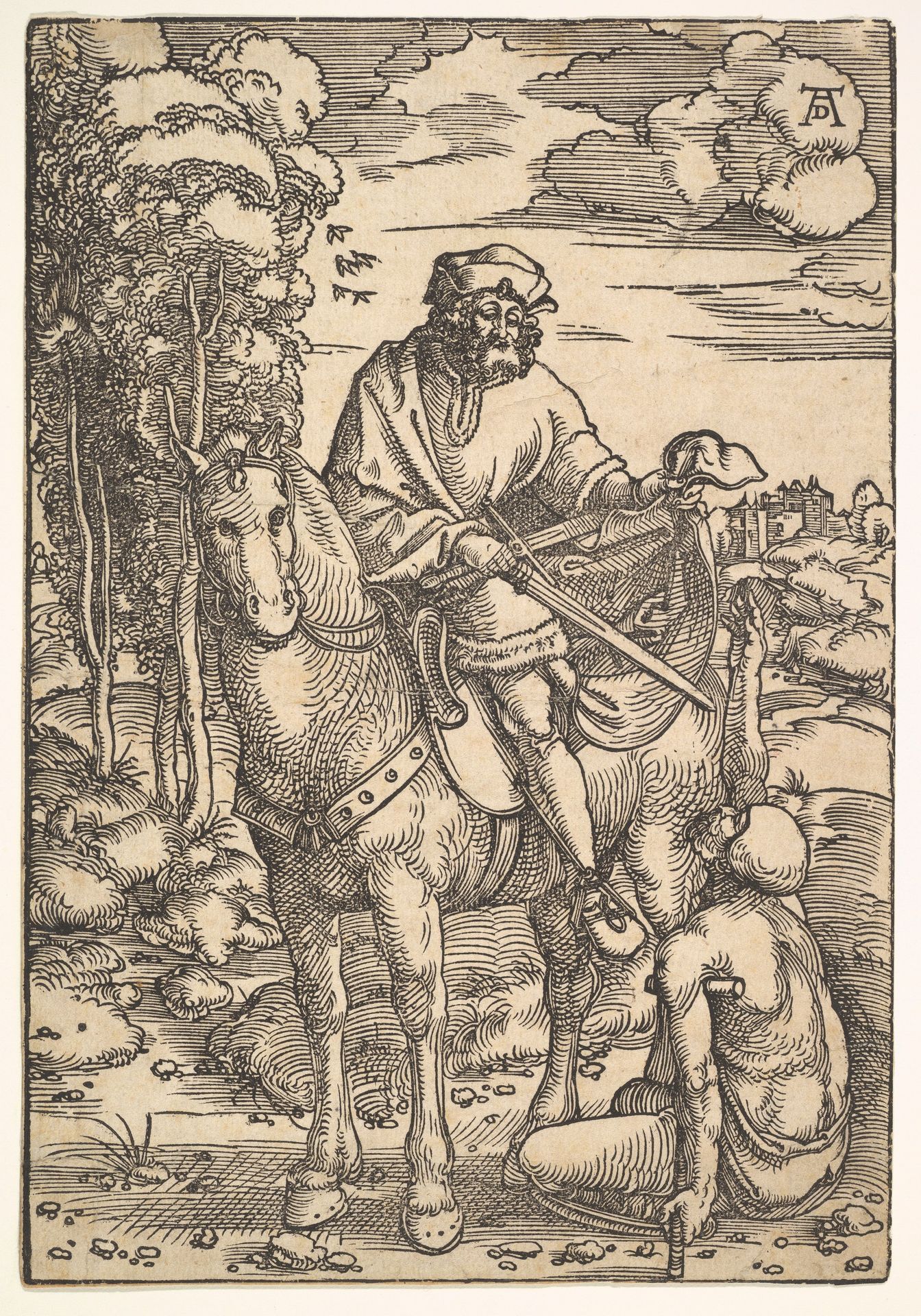 Saint Martin on Horseback by Hans Baldung