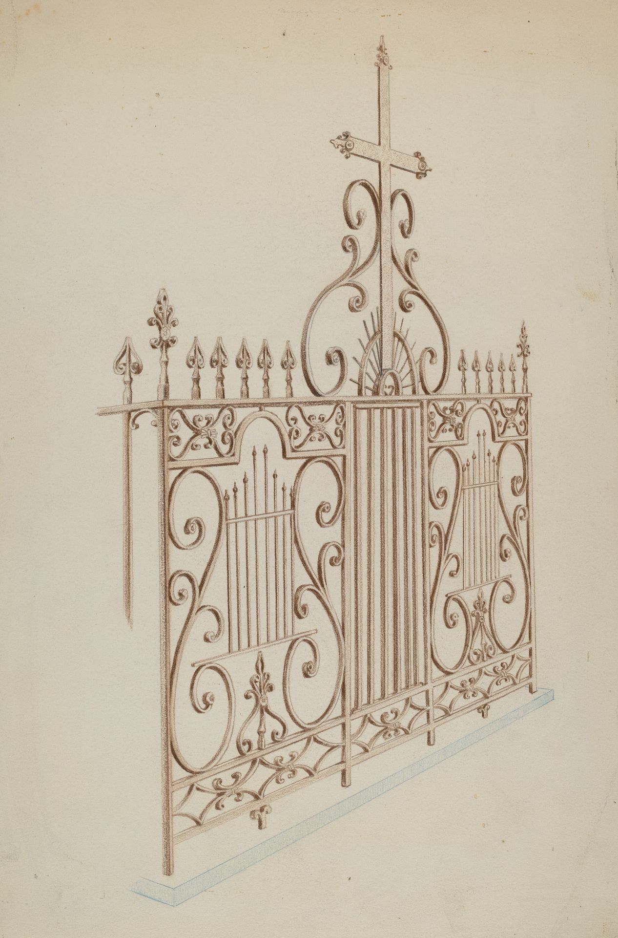 Iron Gate and Fence by Lucien Verbeke