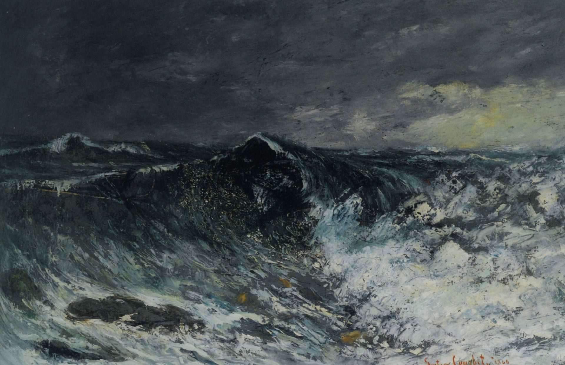 The Wave by Gustave Courbet