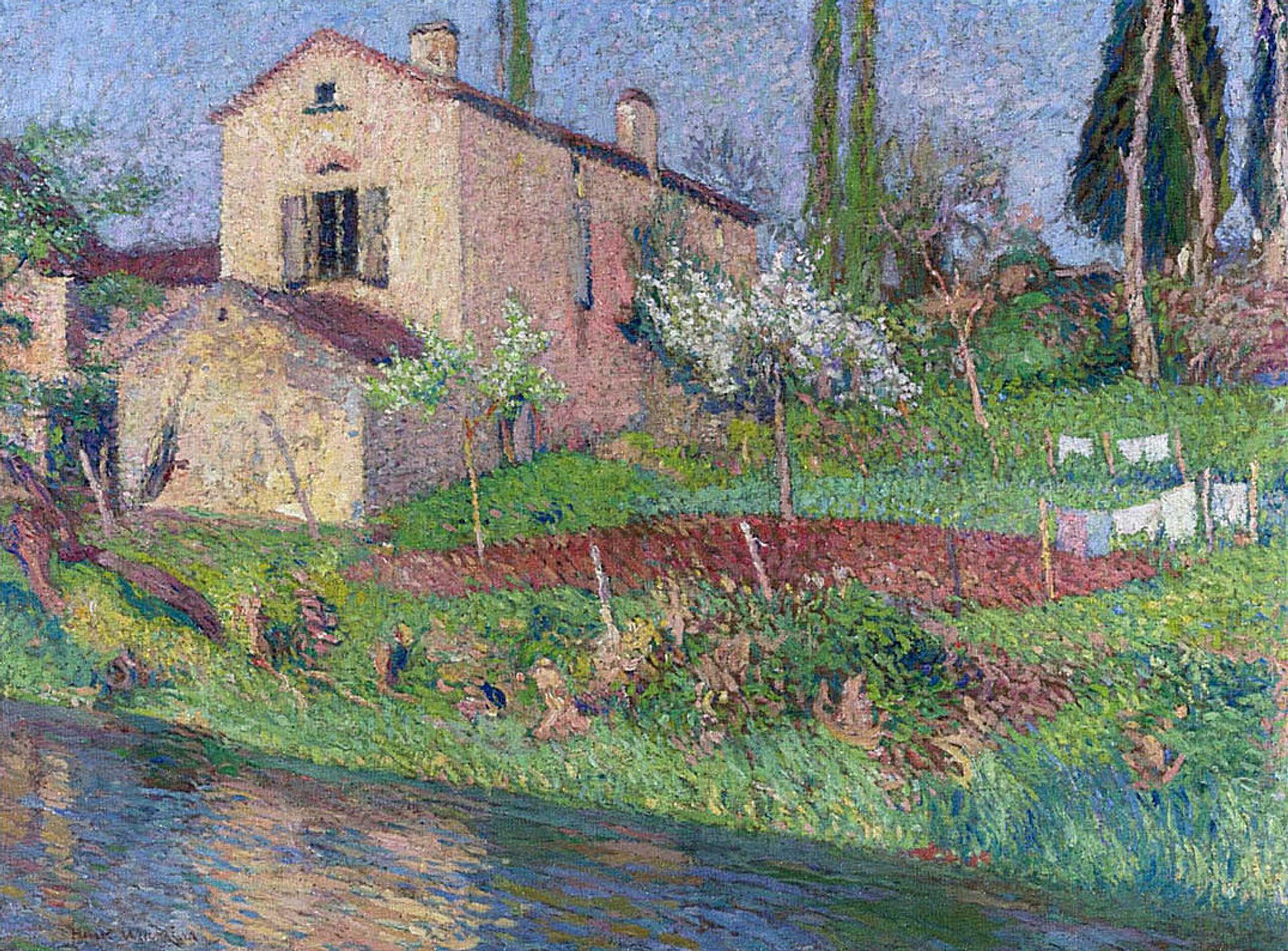 Marie Louise House in Spring by Henri Martin