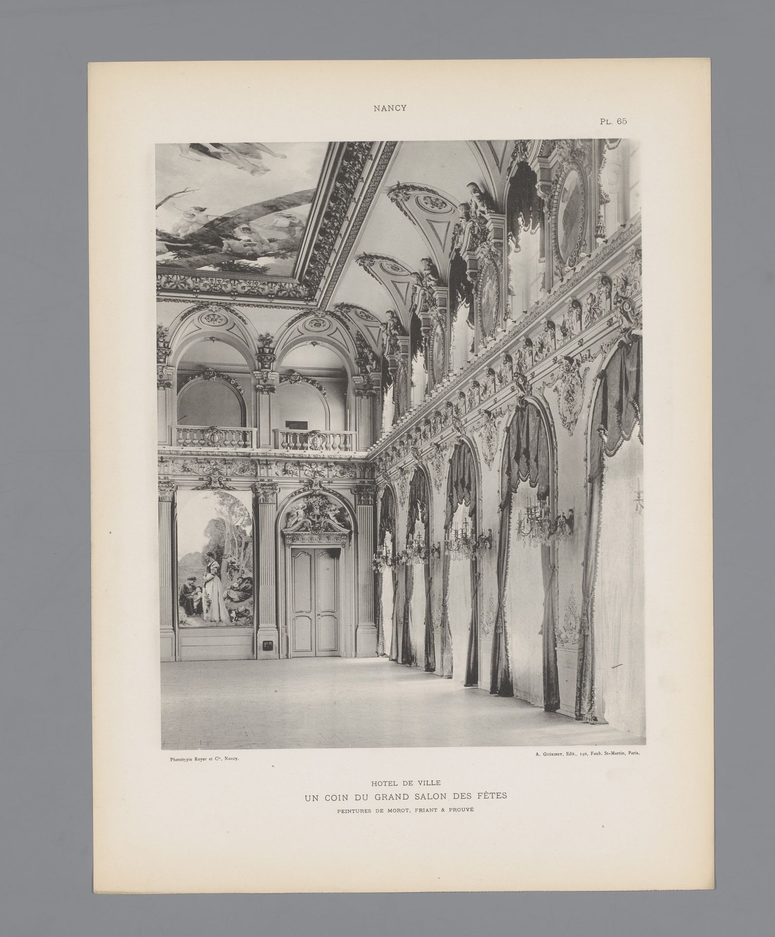 Feestzaal in het stadhuis te Nancy by Anonymous