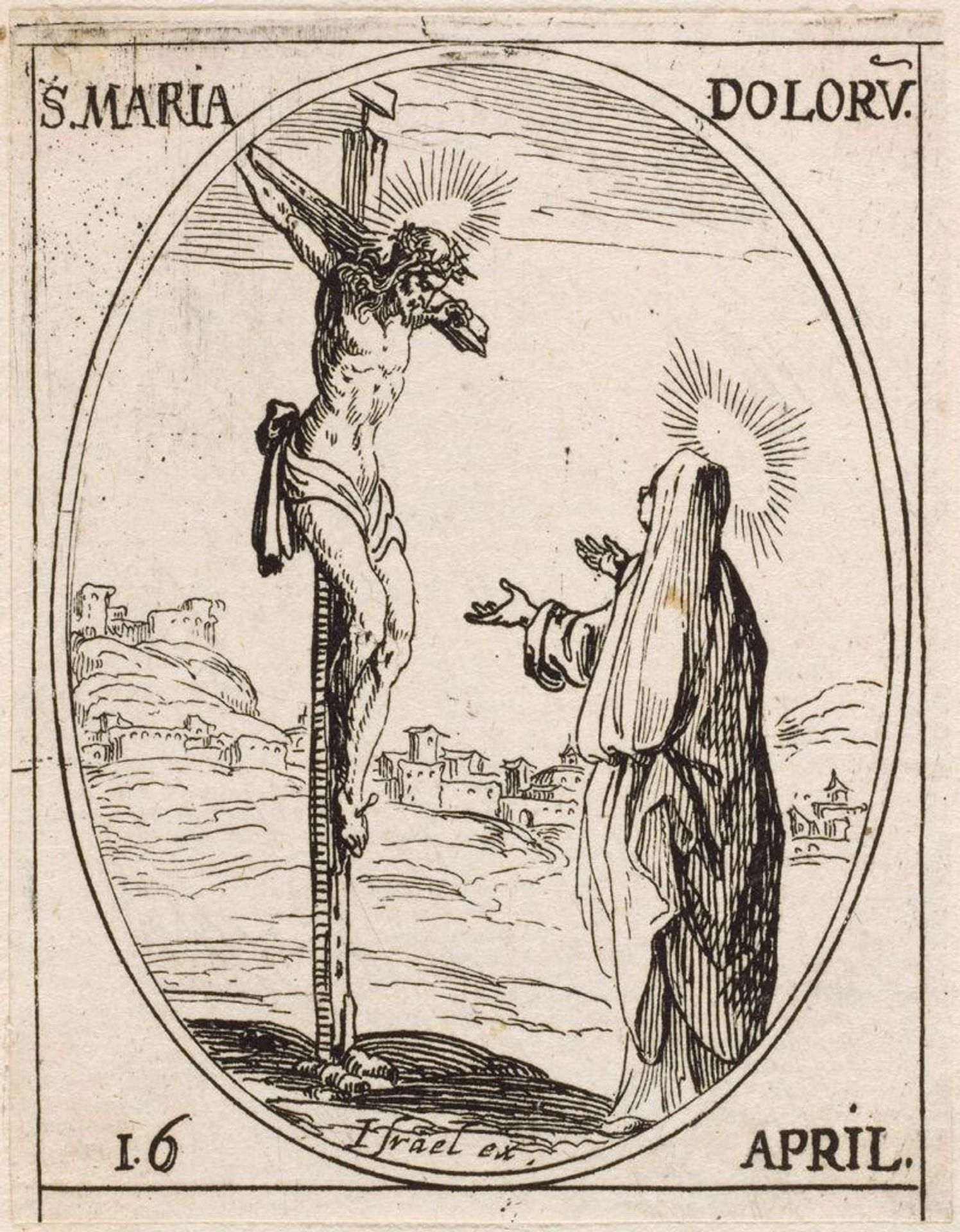 Saint Mary Dolorosa by Jacques Callot
