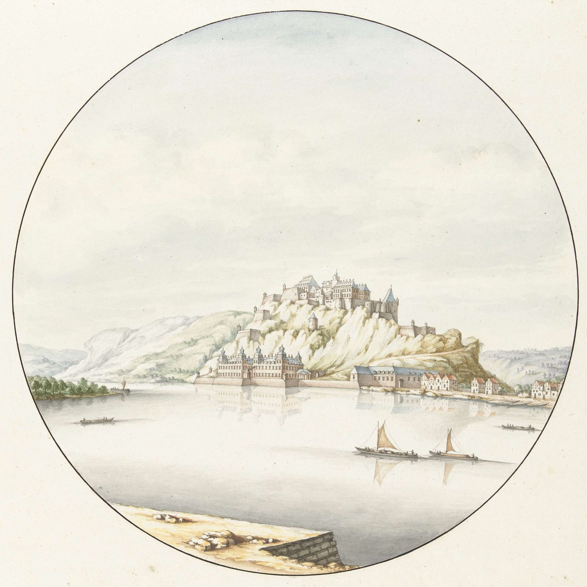 Kasteel Ehrenbreitstein by Jan van Call