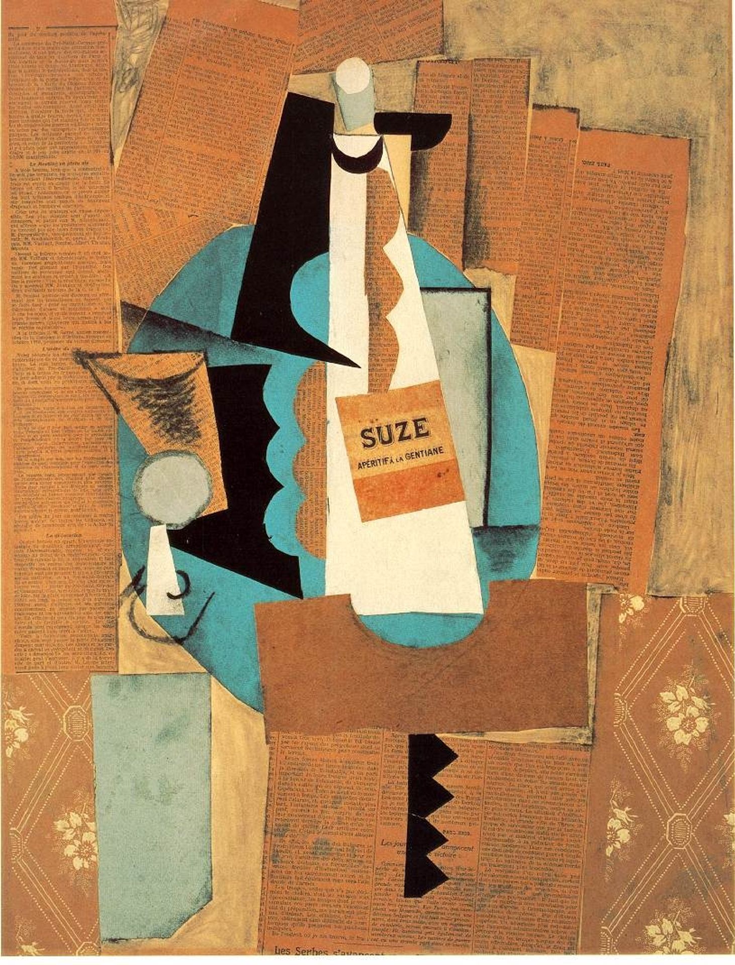 Glass and Bottle of Suze by Pablo Picasso