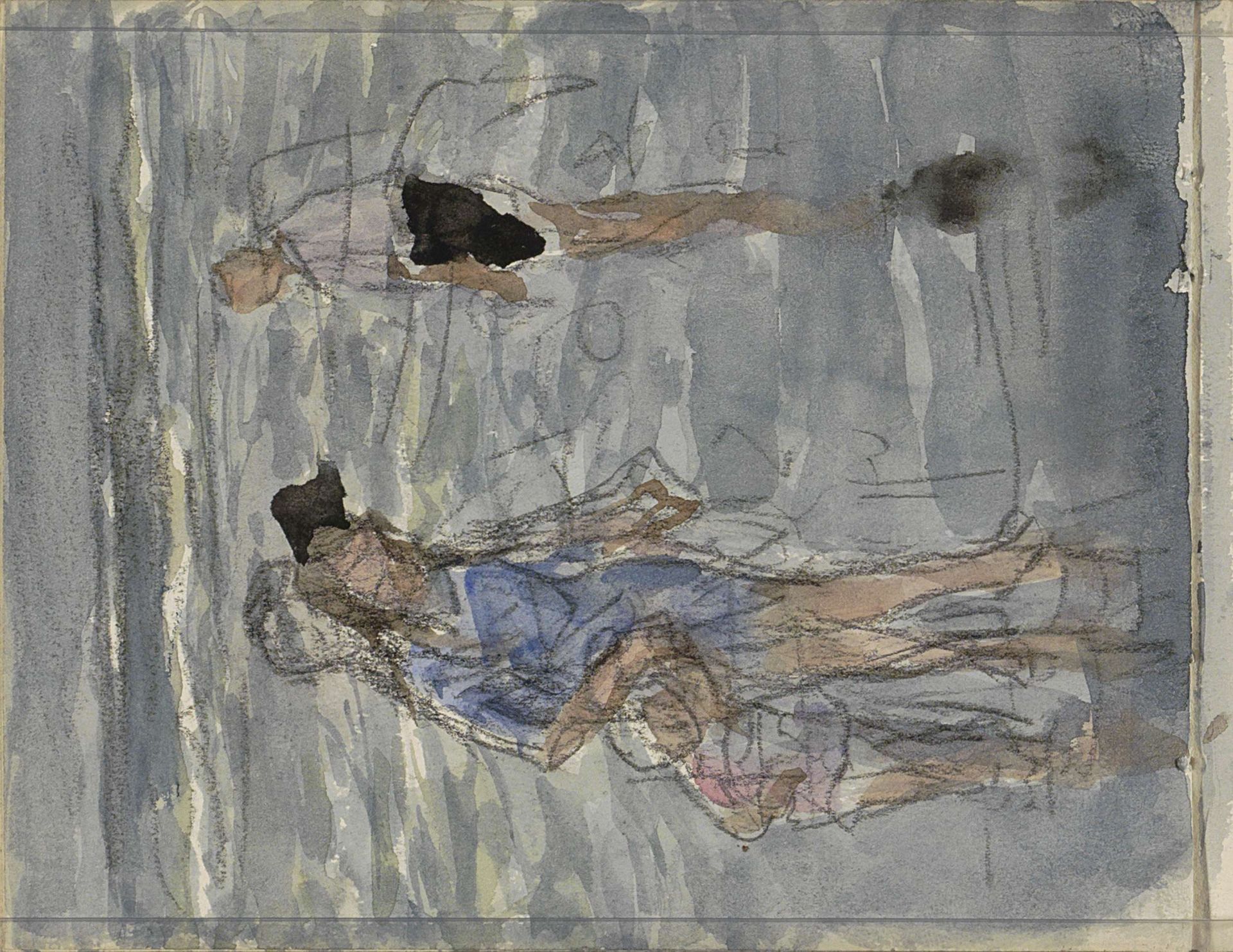 Figuren in zee by Johan Antonie de Jonge