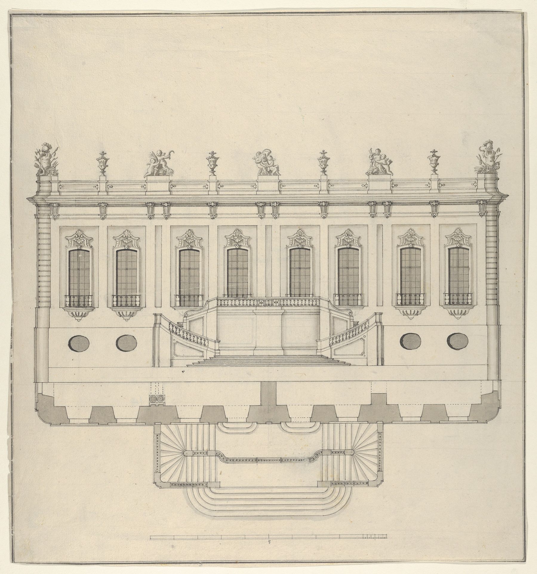 Design for a Palace Façade by Anonymous