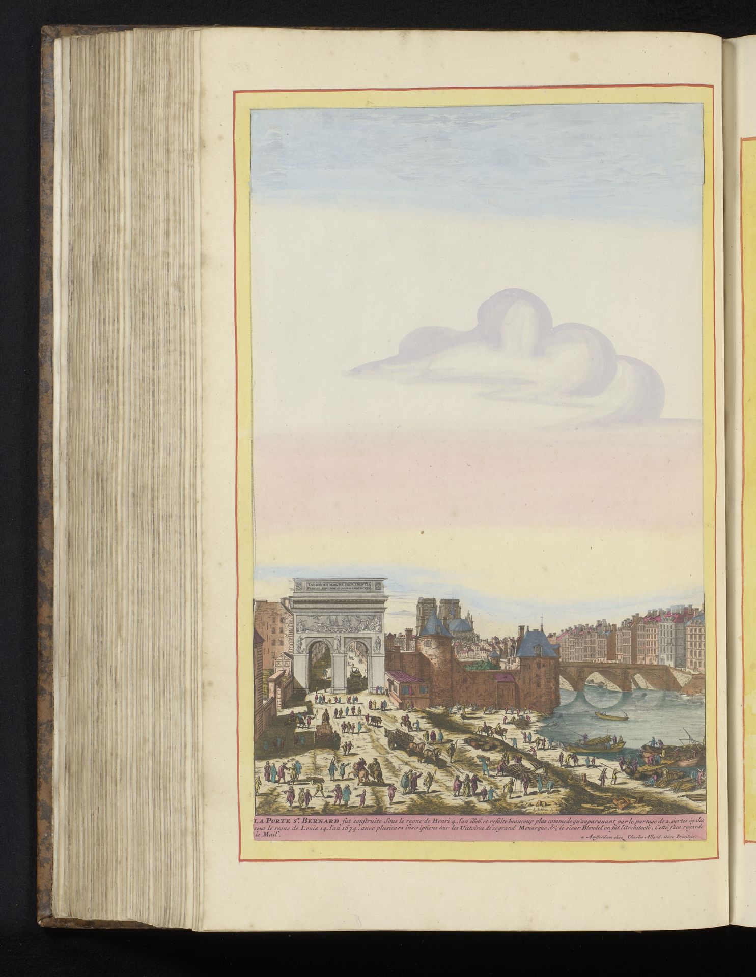 Gezicht op de Porte Saint-Bernard te Parijs by Laurens Scherm