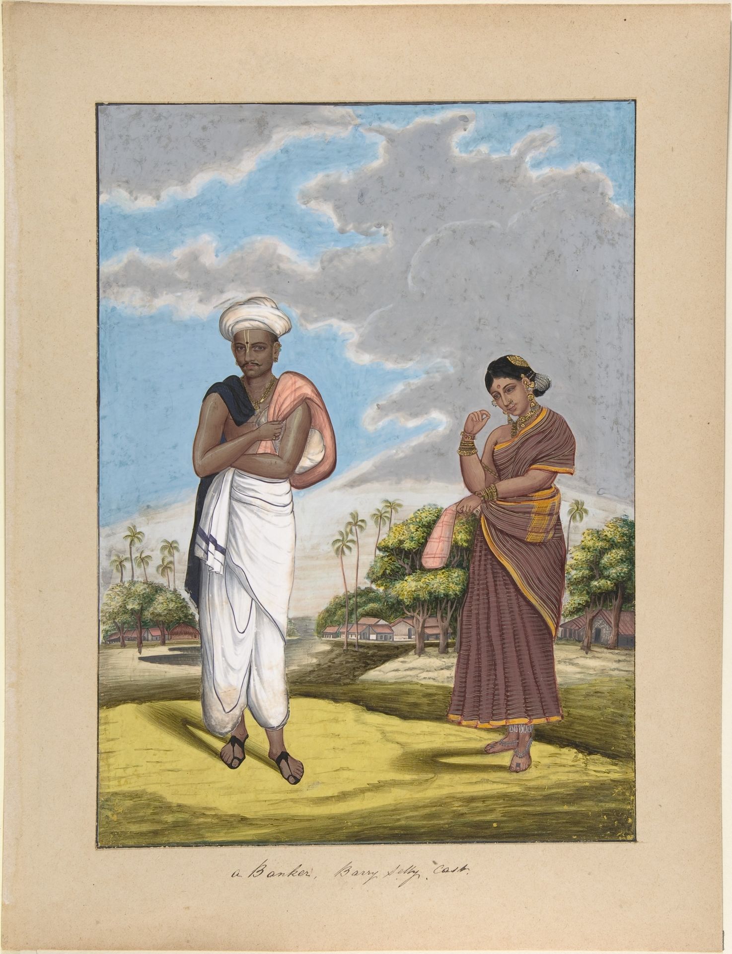 A Banker in Barry Selly Cast, from Indian Trades and Castes by Anonymous