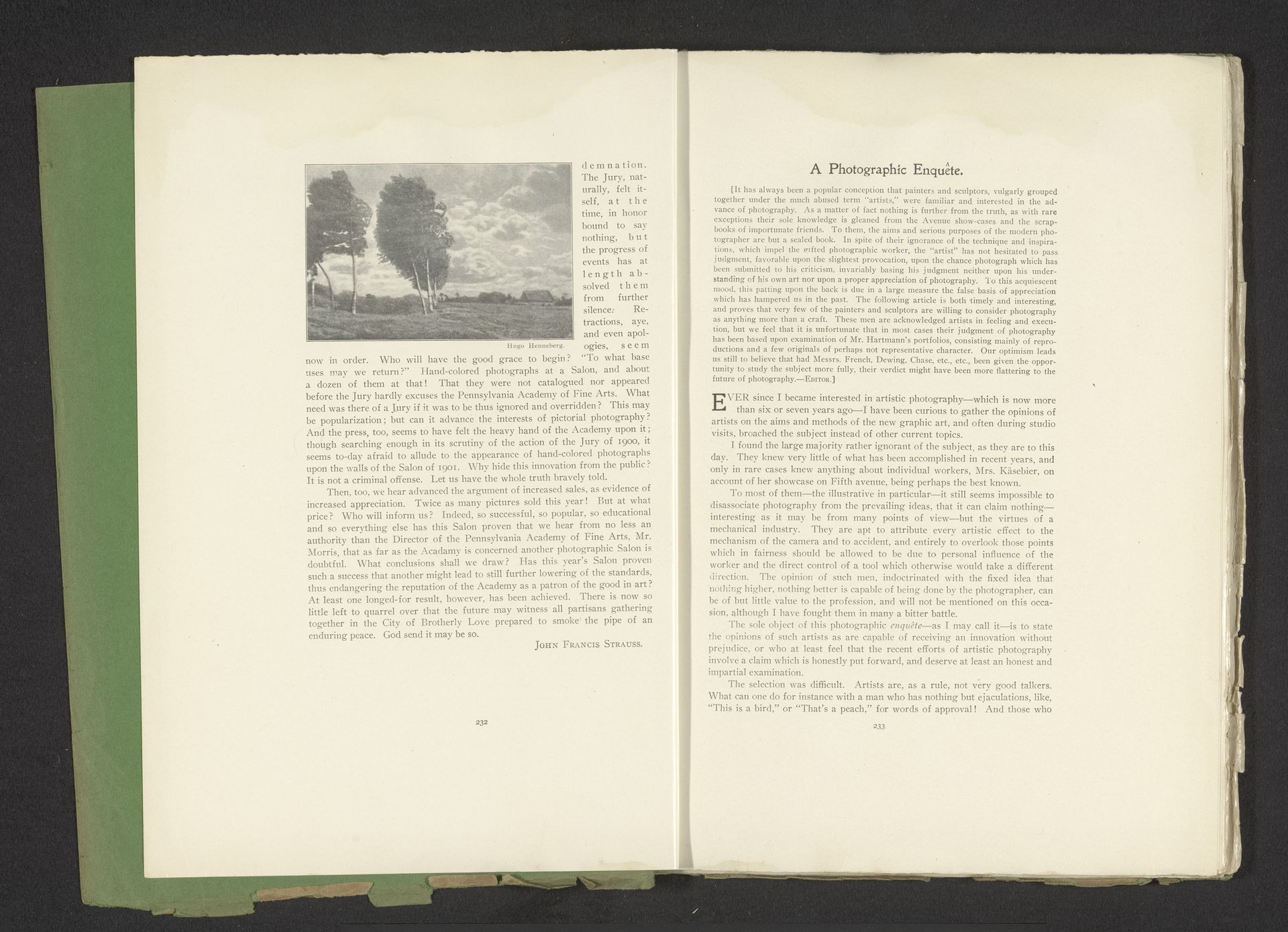 Landschap met bomen by Hugo Henneberg