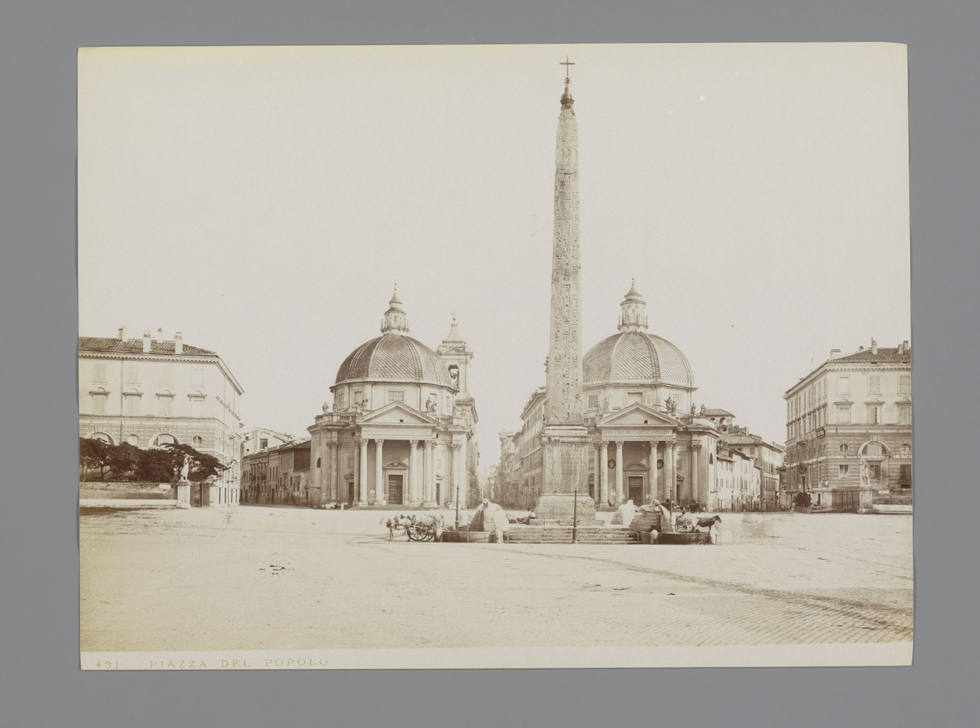 Gezicht op het Piazza del Popolo in Rome by James Anderson