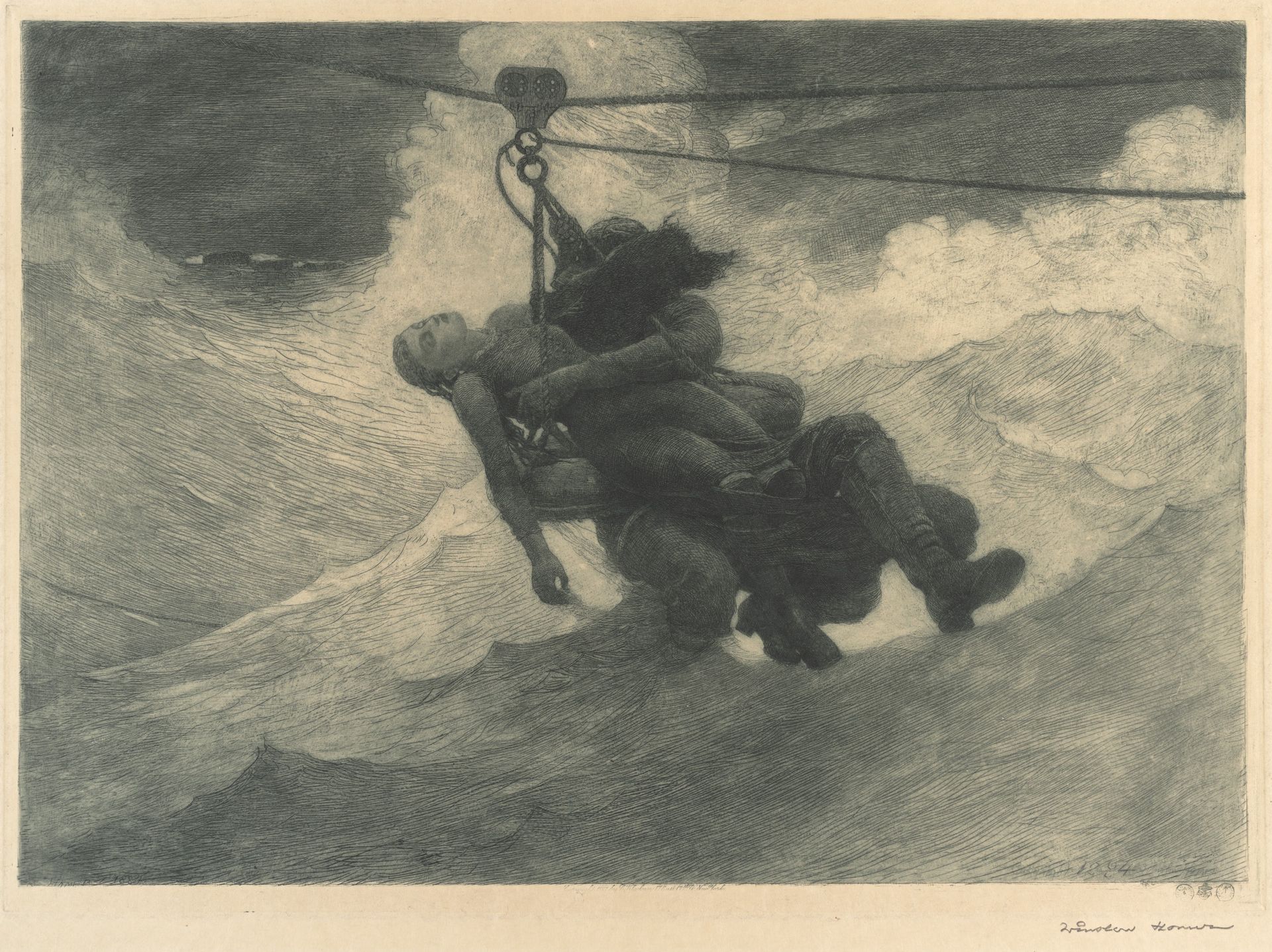 The Life Line by Winslow Homer